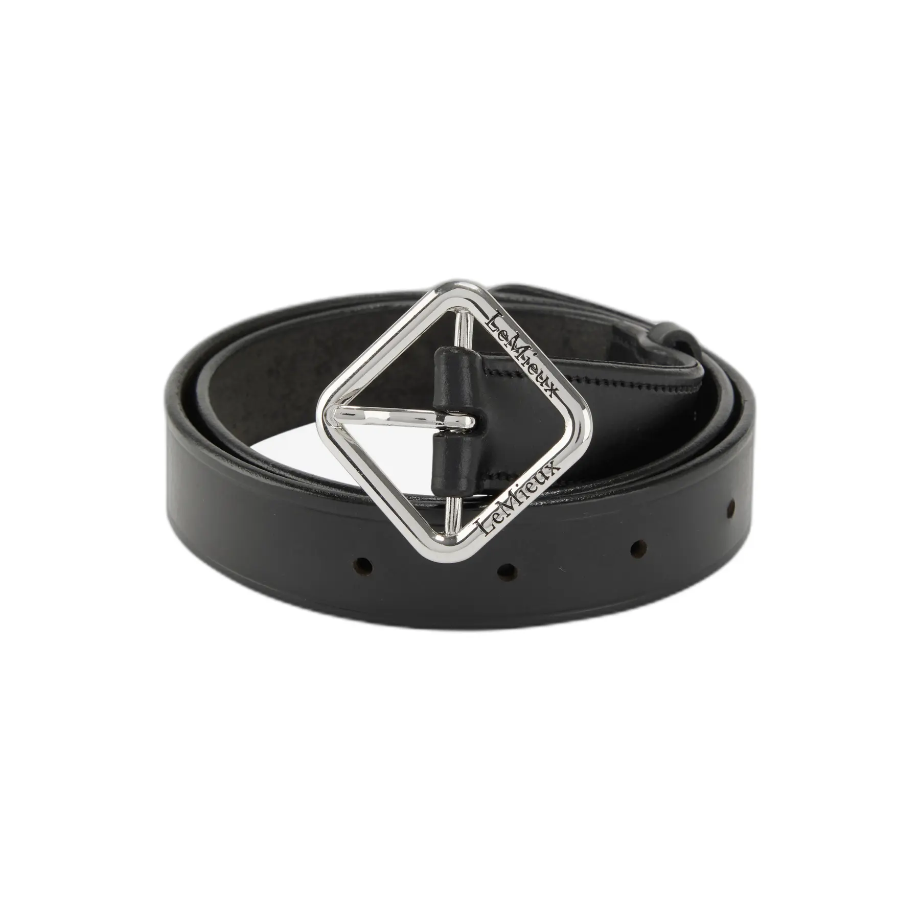 Lemieux Noir Leather Belt Woman Cleo