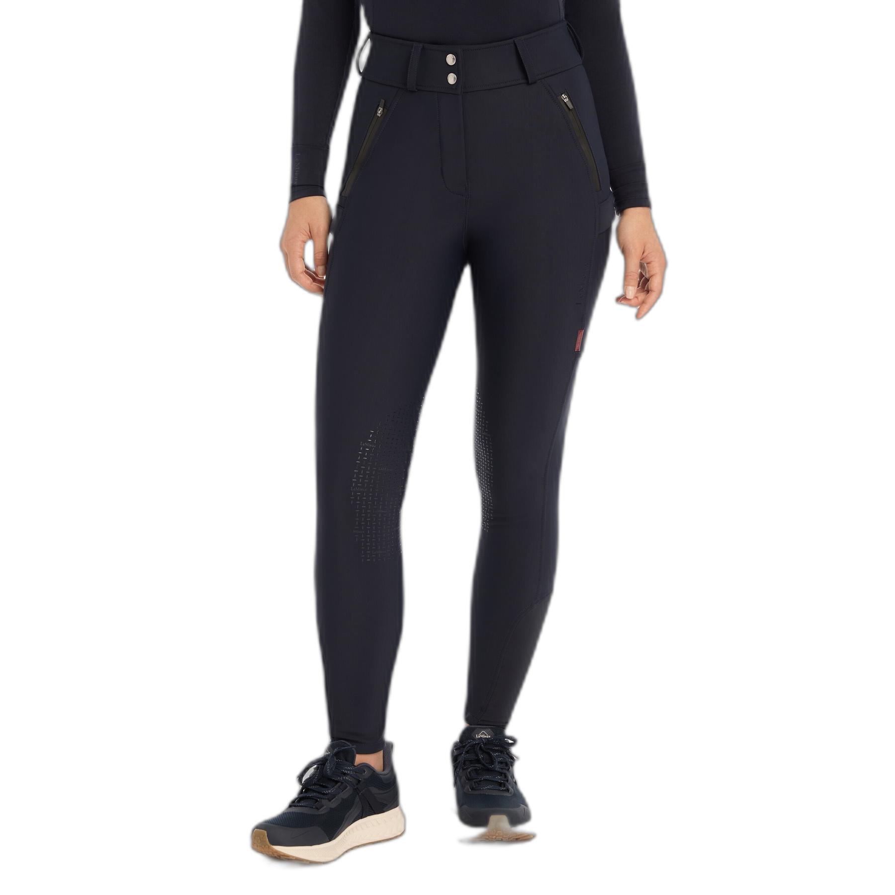 Pantaloni da equitazione impermeabili con grip al ginocchio donna LeMieux Drytex