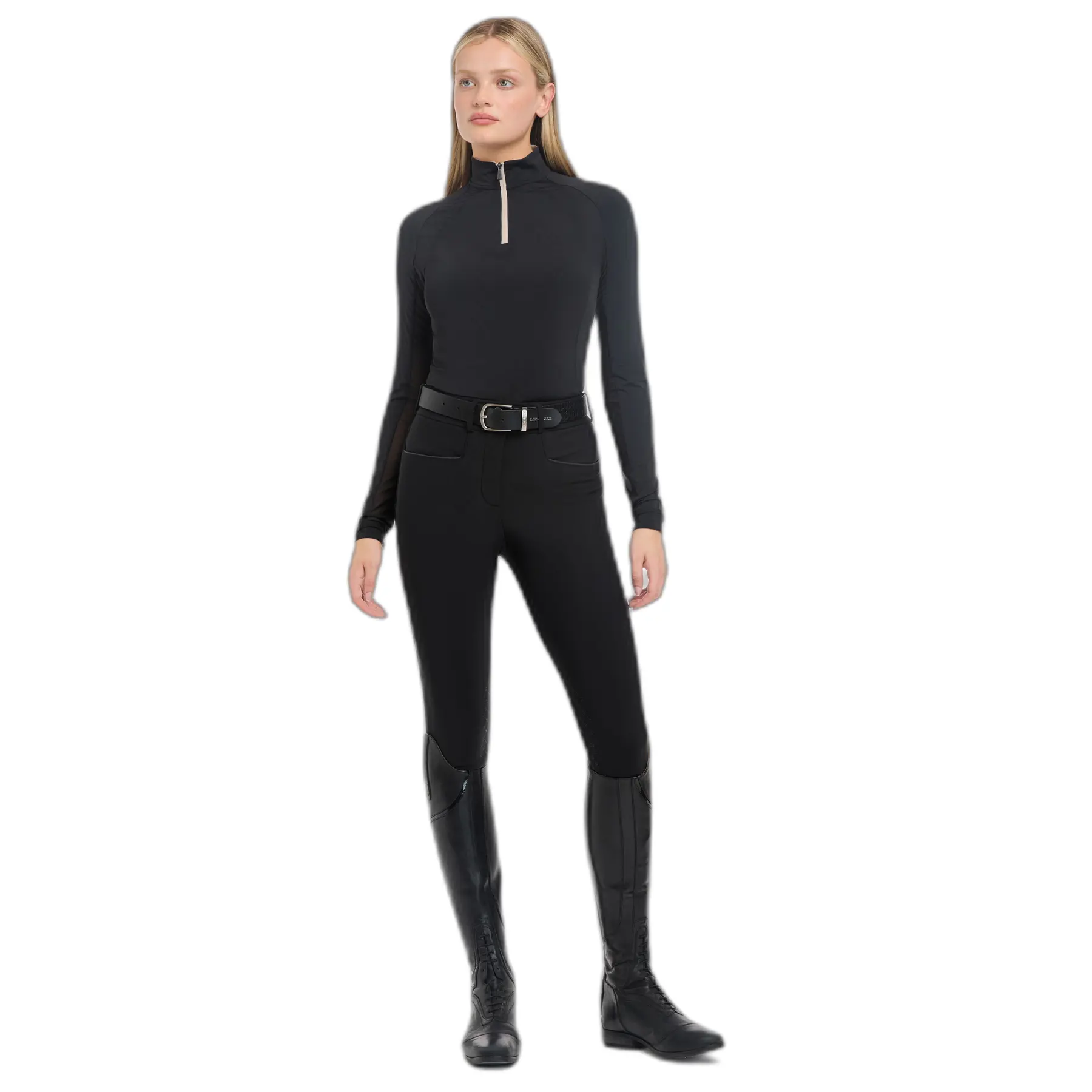 Comparer les prix de Maillot équitation manches longues femme LeMieux Abstract Palm Halle