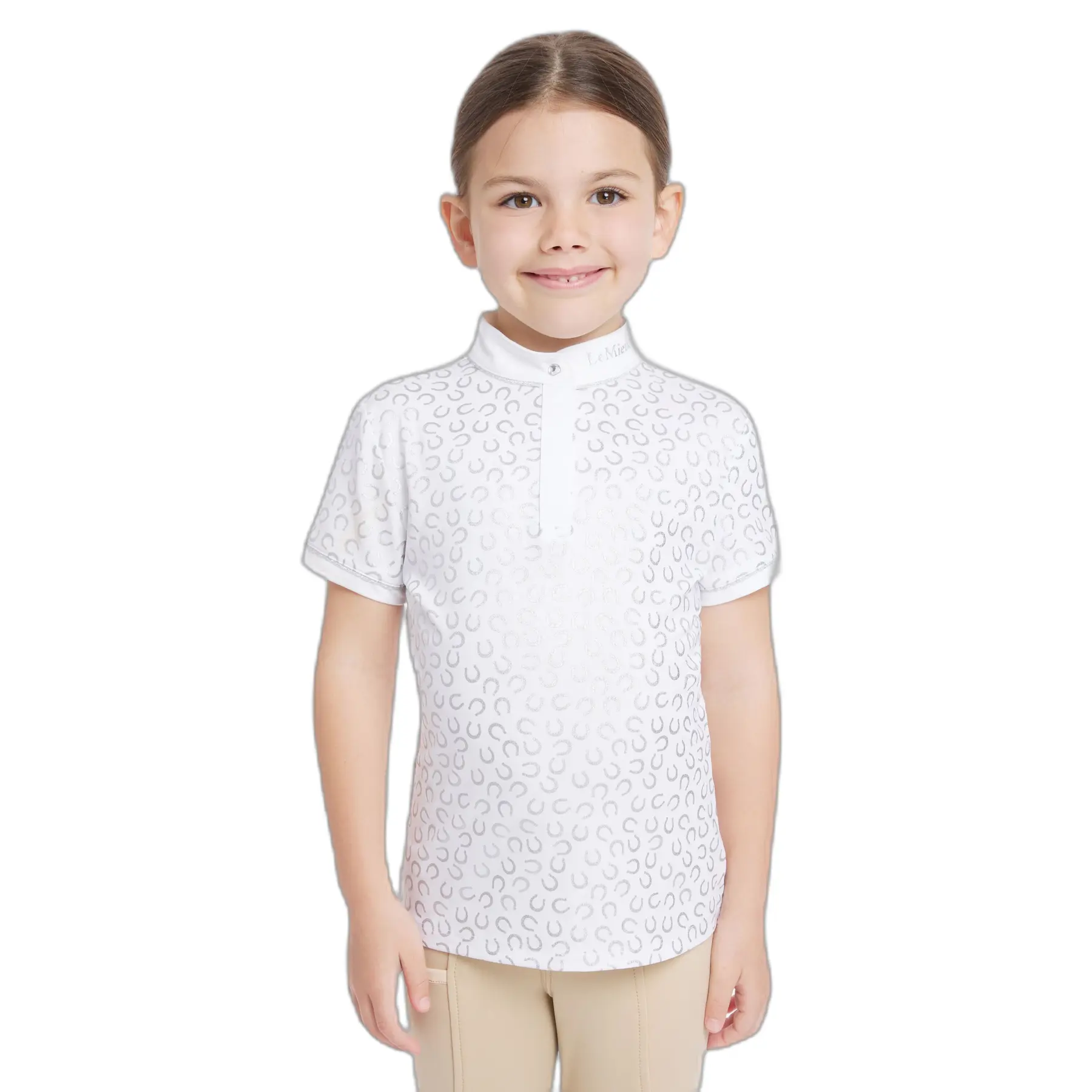 Lemieux Blanc Children's Short-Sleeved Riding Polo Mini Bella