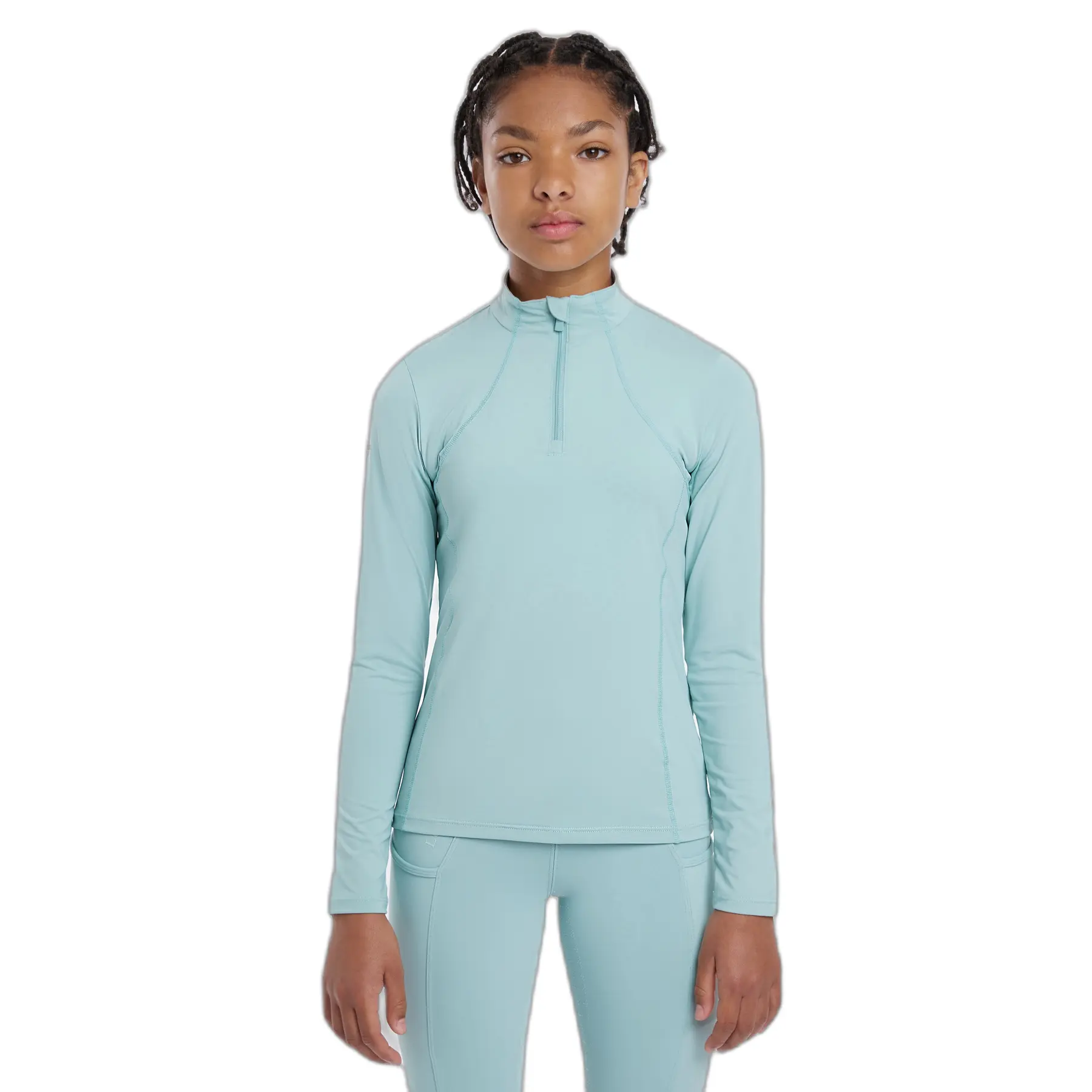Lemieux Turquoise Kid's Long-Sleeved Riding Jersey