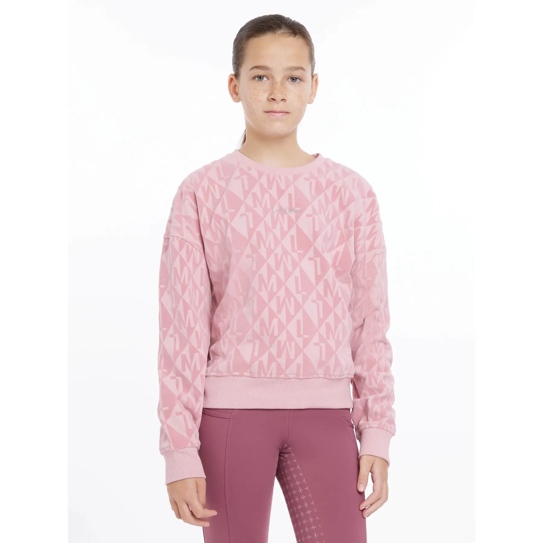 Comparer les prix de Sweatshirt équitation à col rond enfant LeMieux Clea