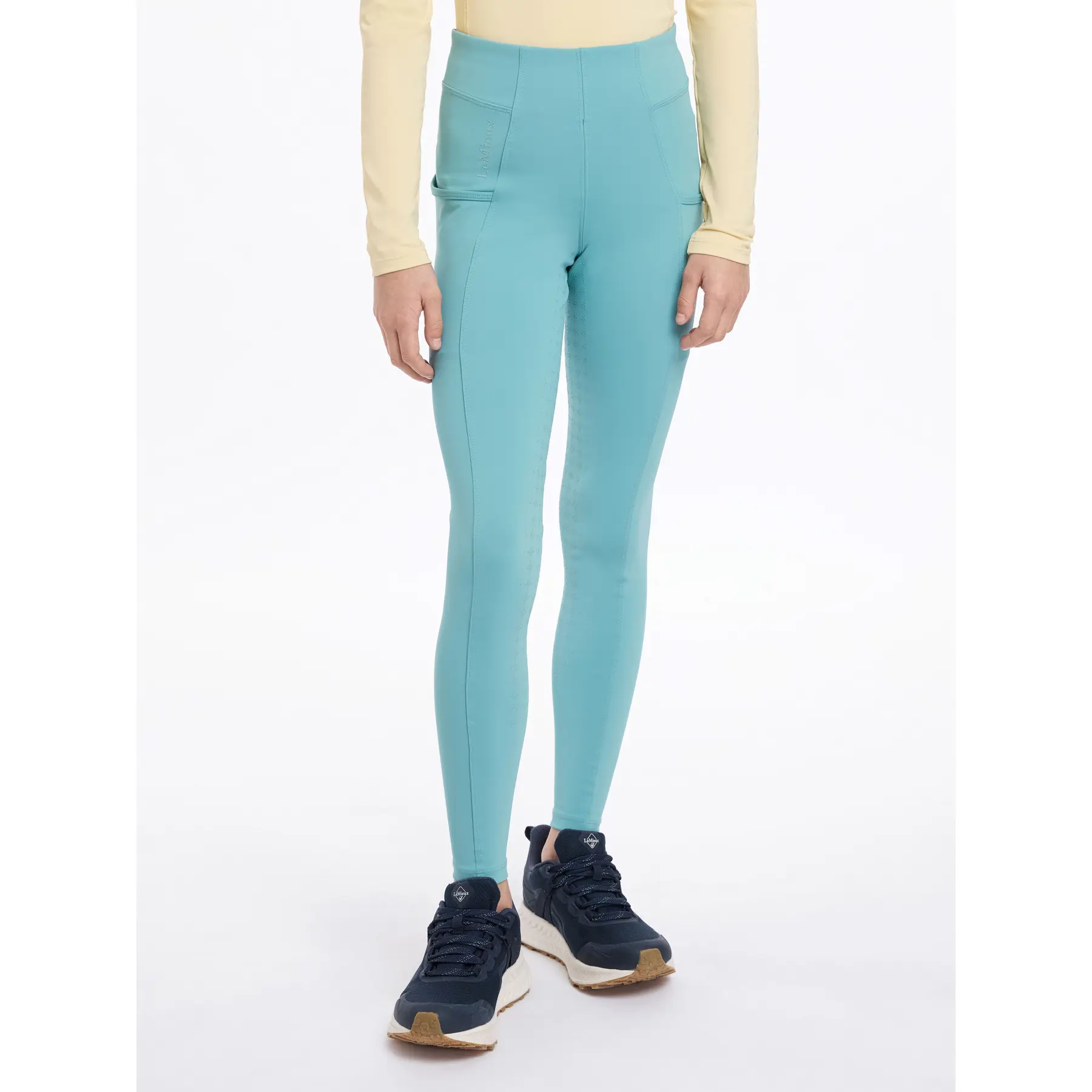 Lemieux Turquoise Children's Full Grip Riding Trousers Orla