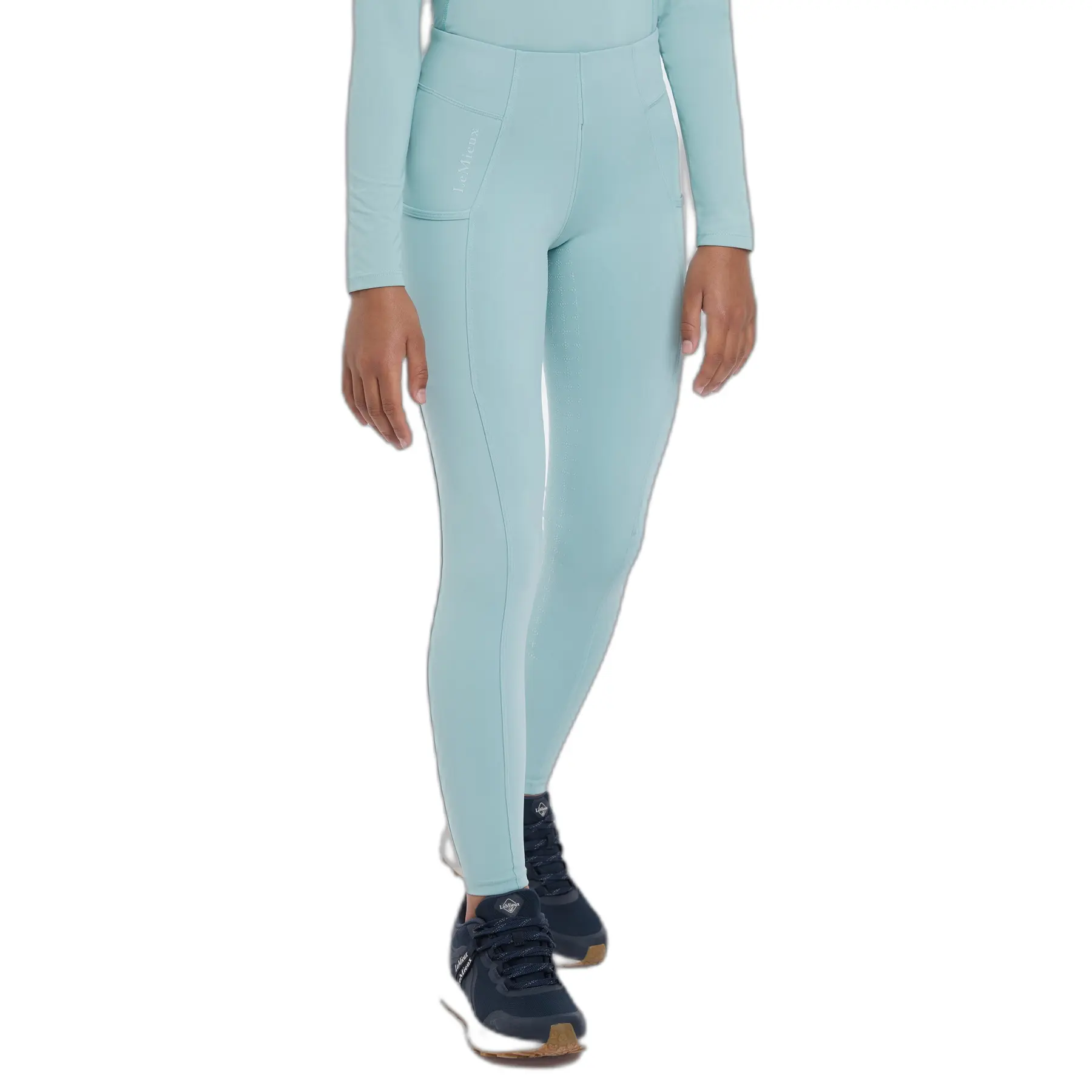 Lemieux Turquoise Children's Full Grip Riding Trousers Orla