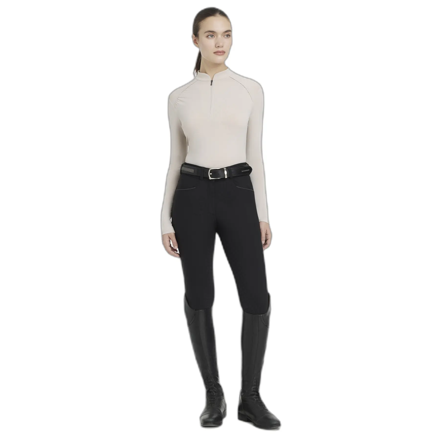Lemieux Gris Maillot Équitation Léger Manches Longues Femme Heyden