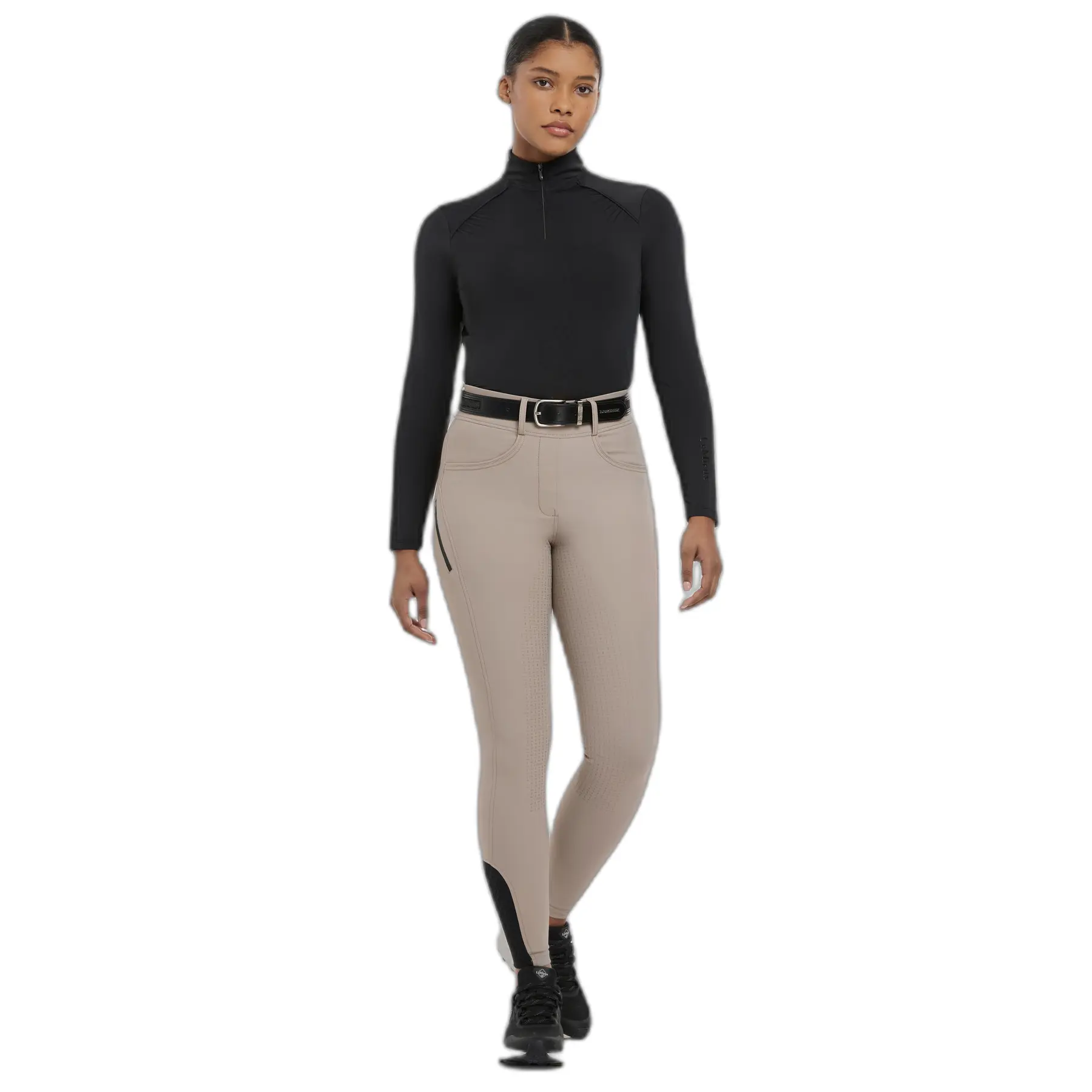 Lemieux Women's Marron Full Grip Riding Leggings Amy