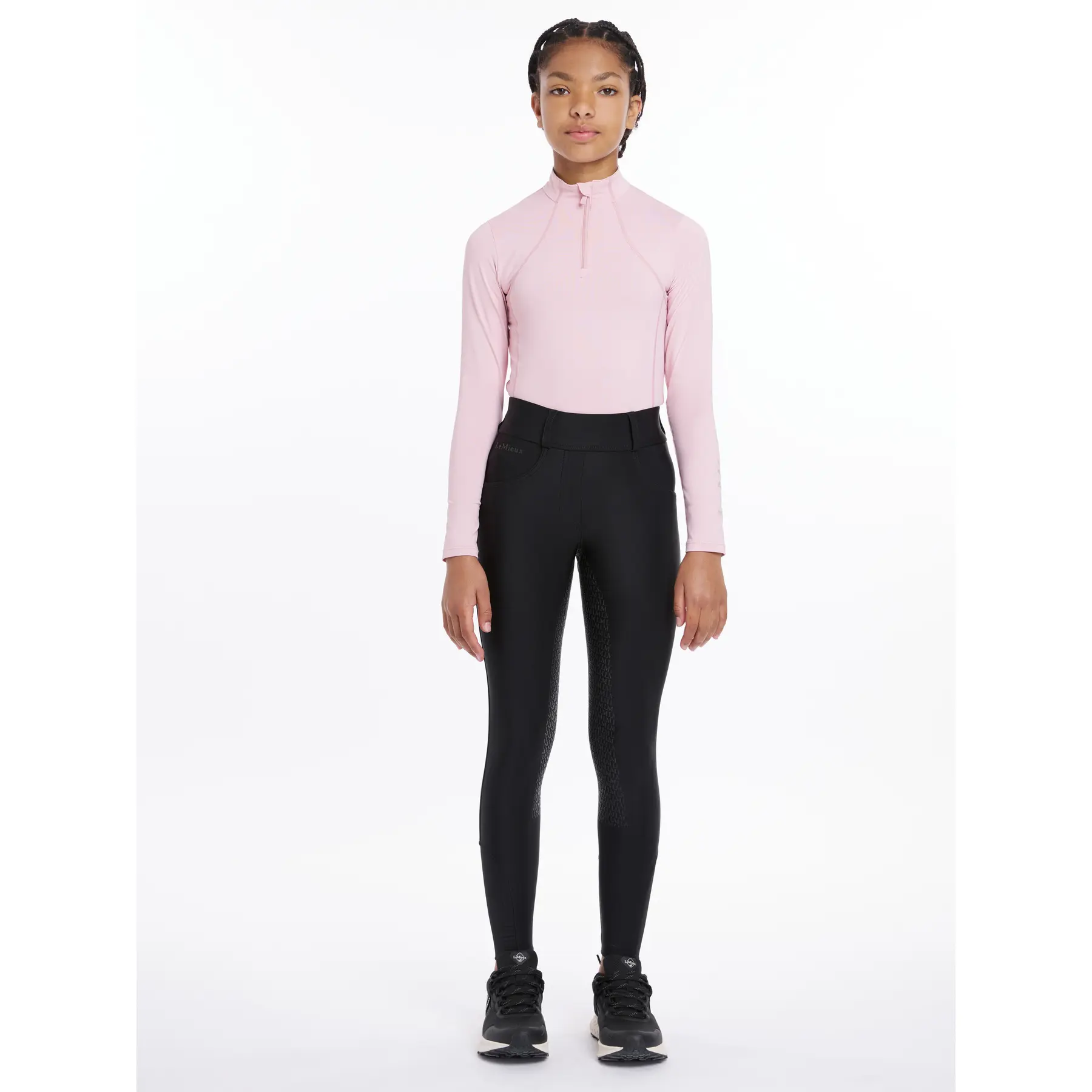 Lemieux Noir Children's Full Grip Riding Leggings Remi