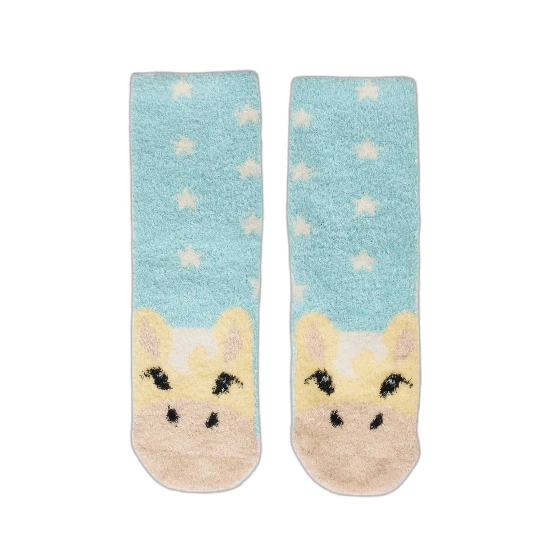 Lemieux Jaune Baby Riding Socks Mini Fluffy Character