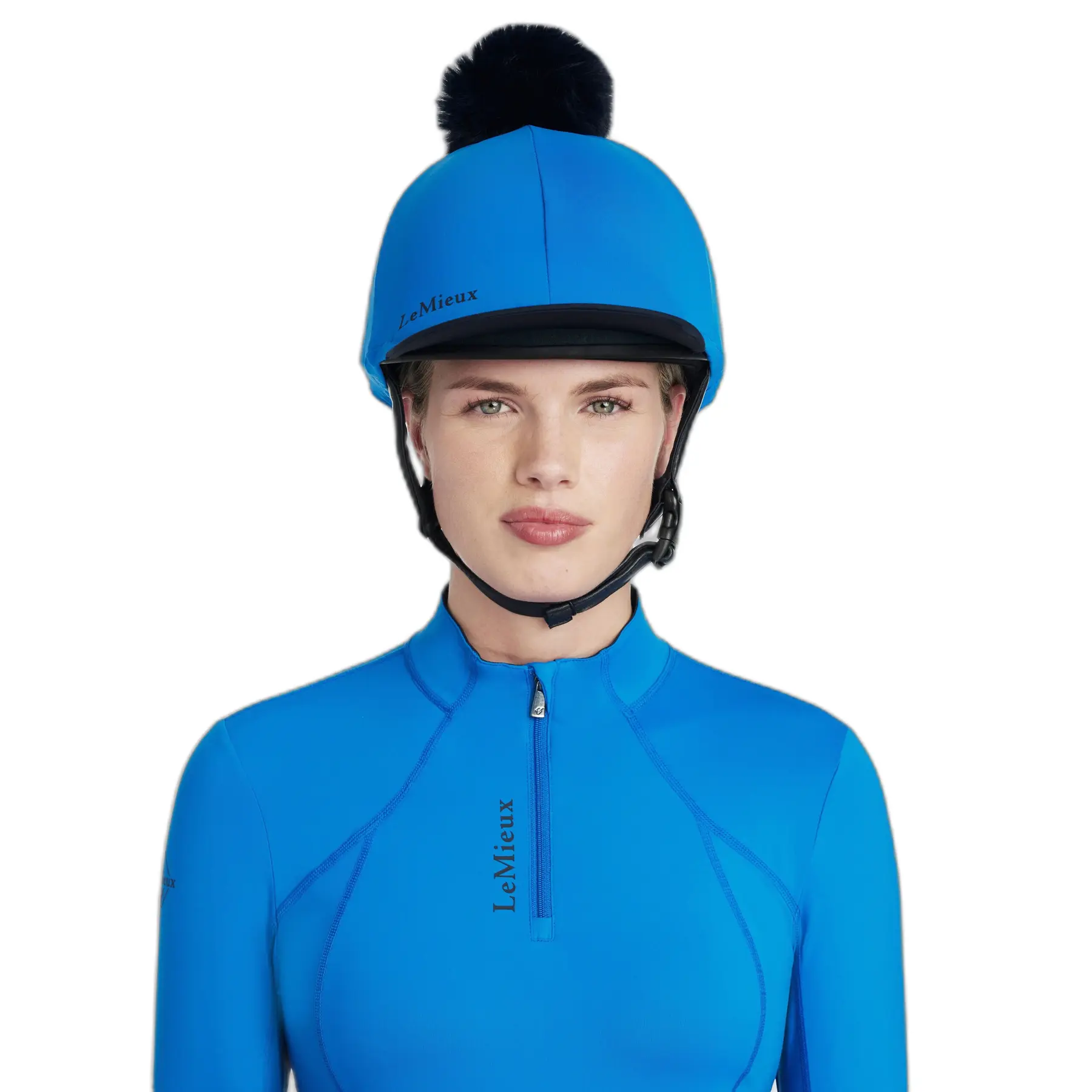 Lemieux Bleu Toque For Riding Helmet