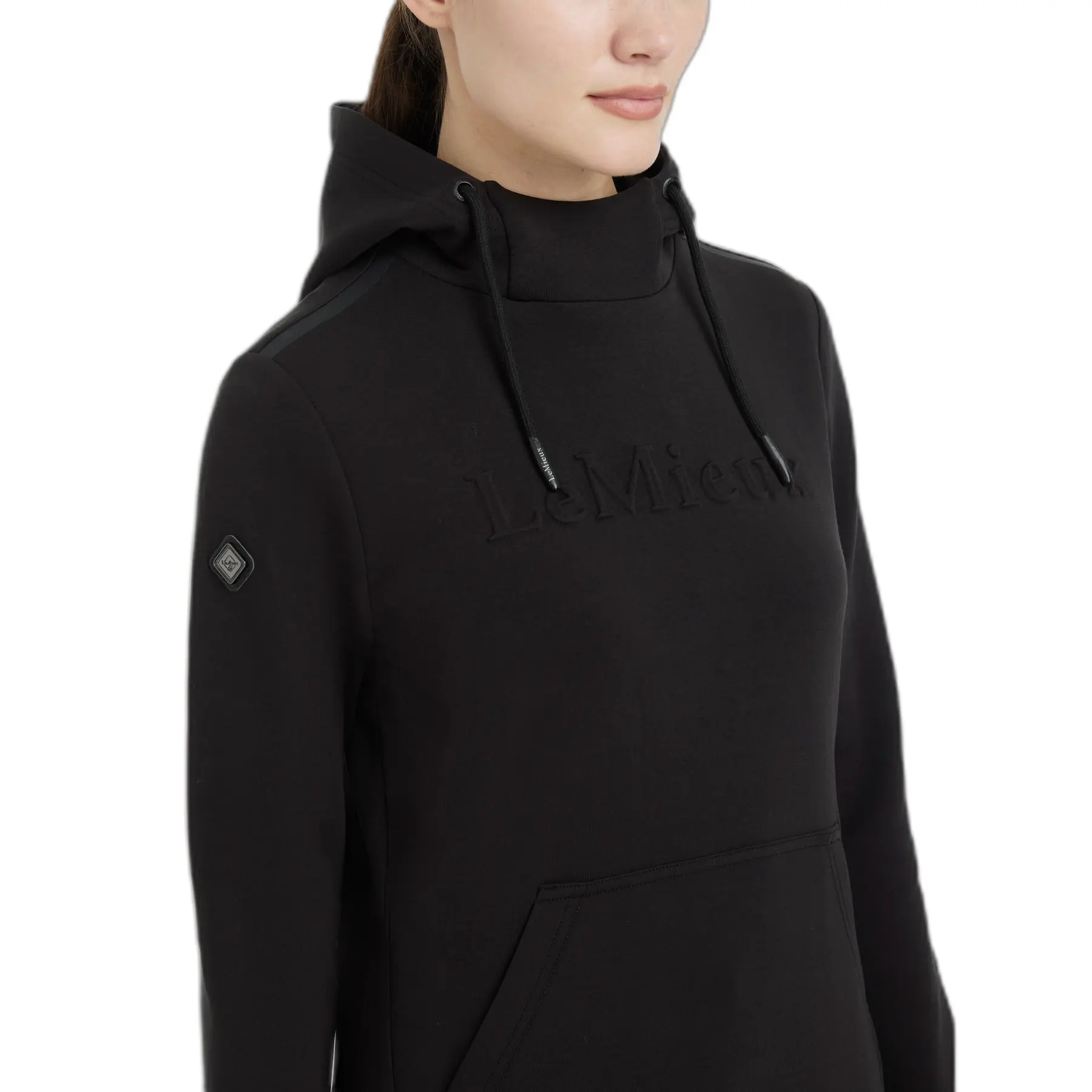 SWEAT A CAPUCHE (femme) - Marine Western Équitation - Beige - BCW34B
