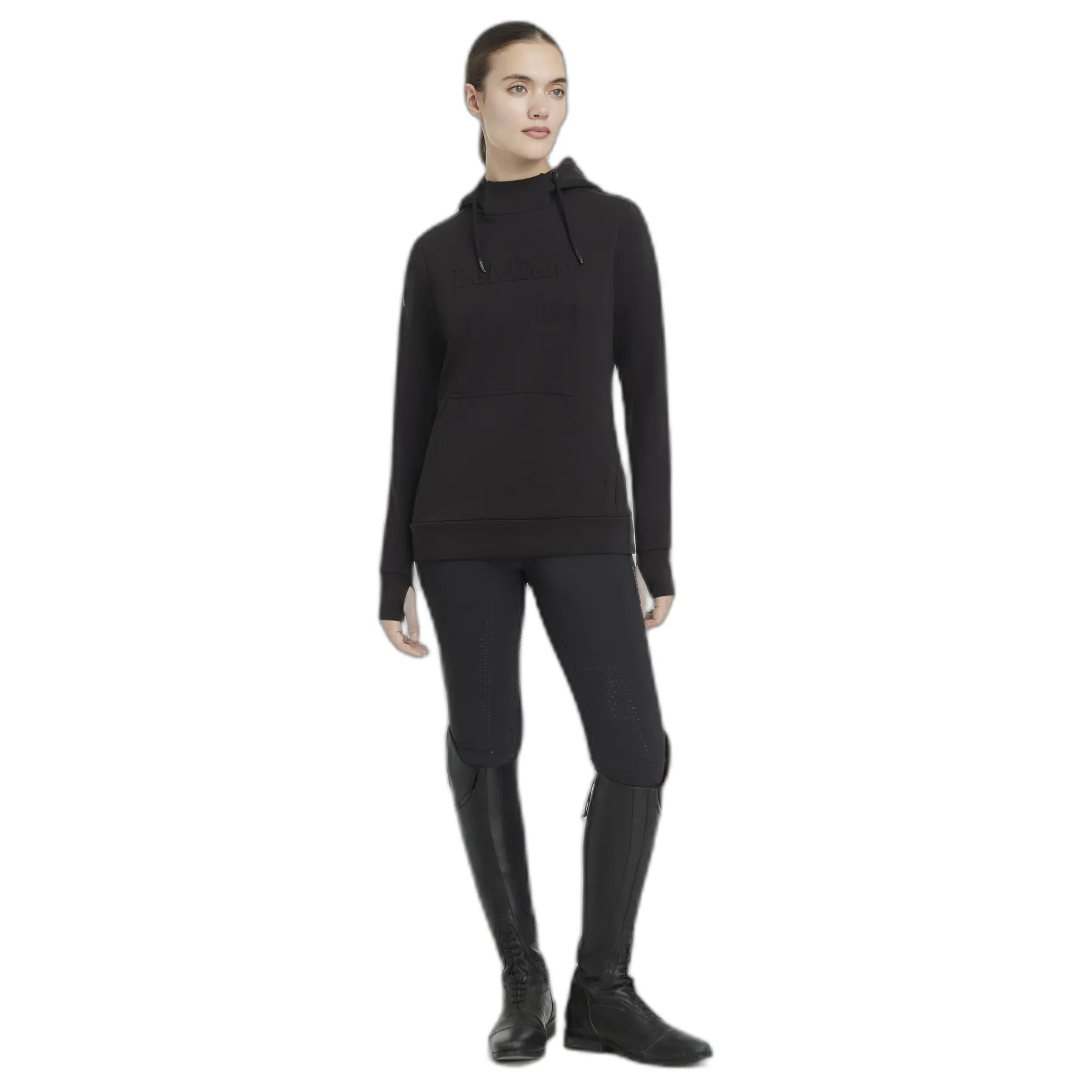 Sweat à Capuche équitation LeMieux – Noir – Taille Femme Grand – Occasion Propre