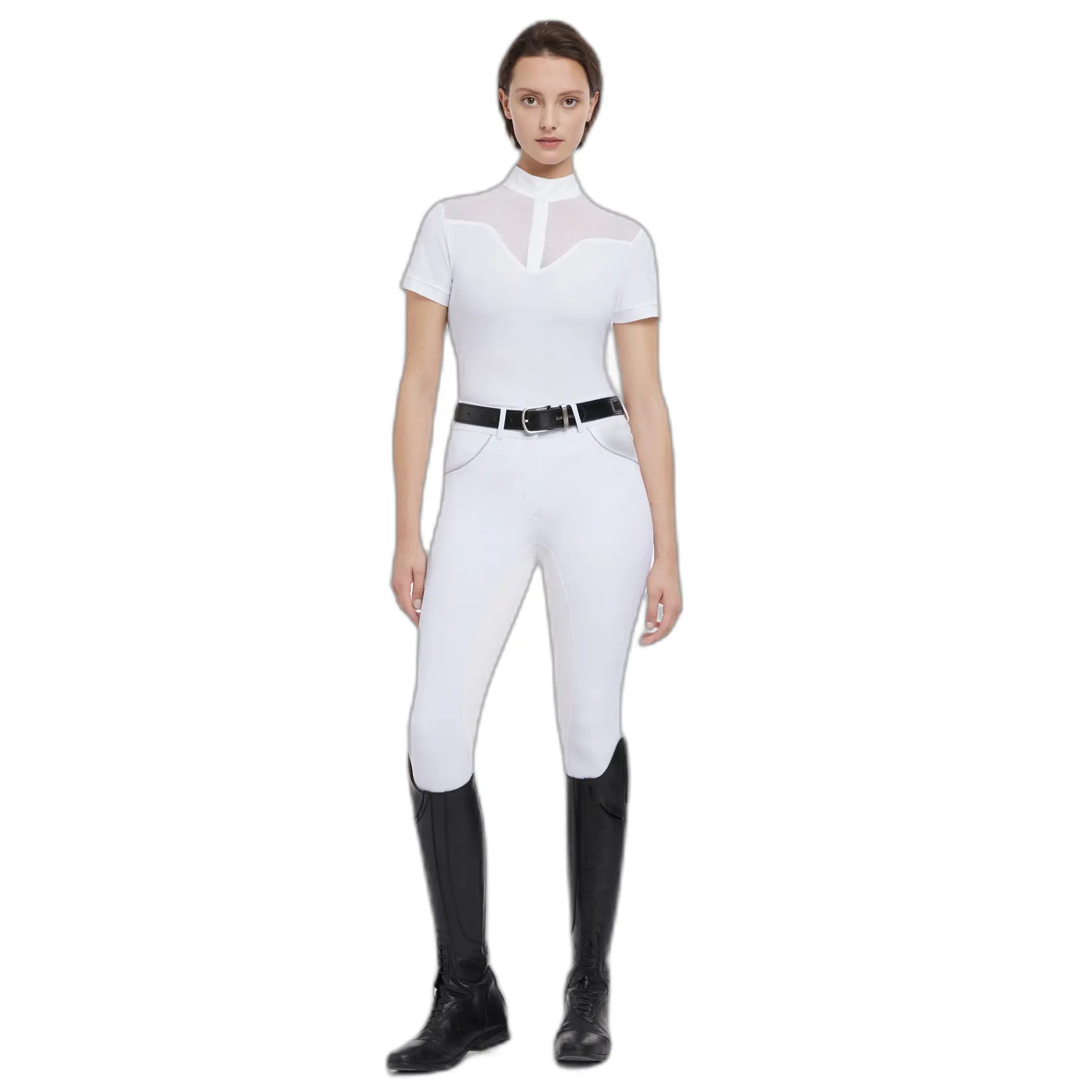 Lemieux Women's Blanc Riding Polo Shirt Emily