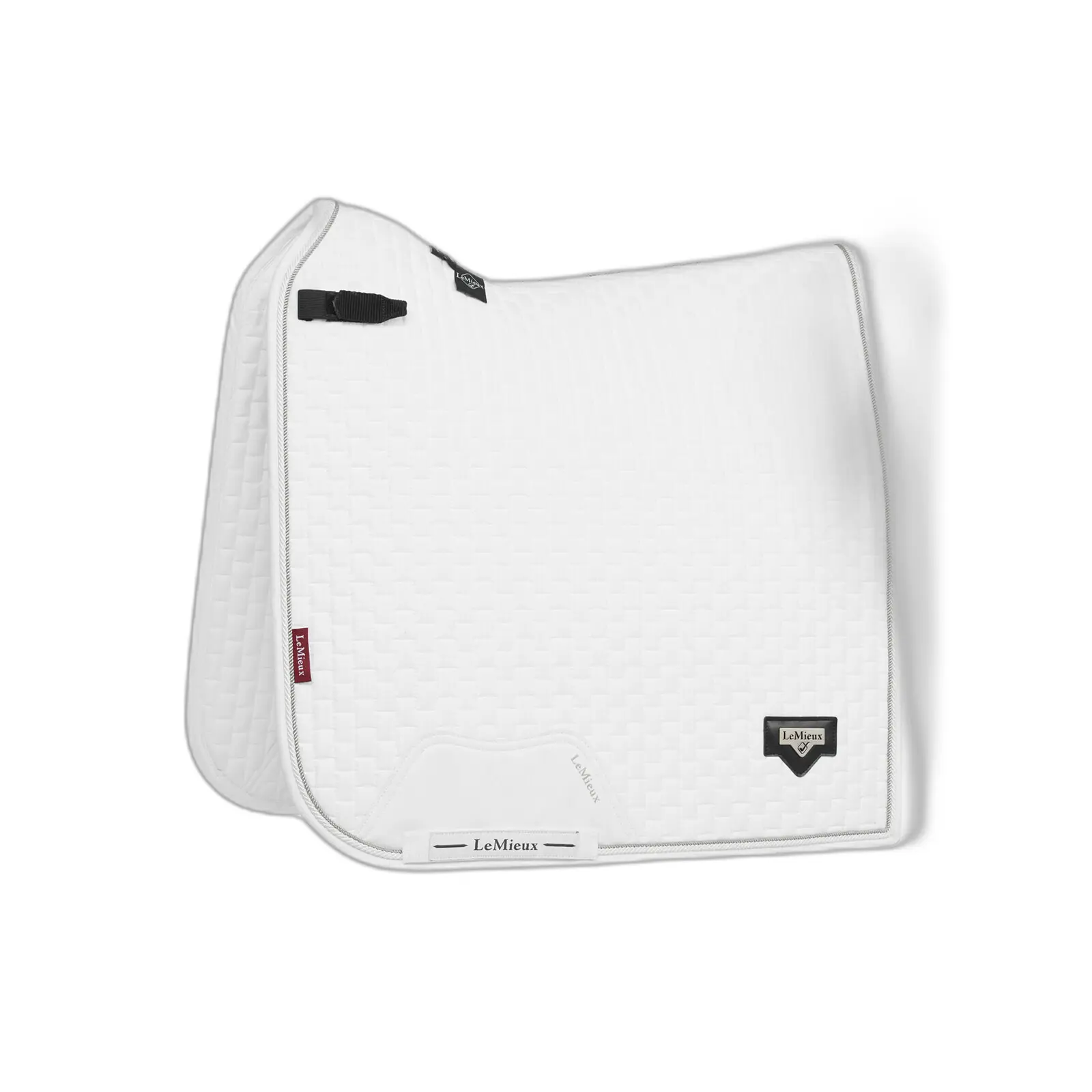 Lemieux Blanc Dressage Saddle Pad For Horses Puissance Suede