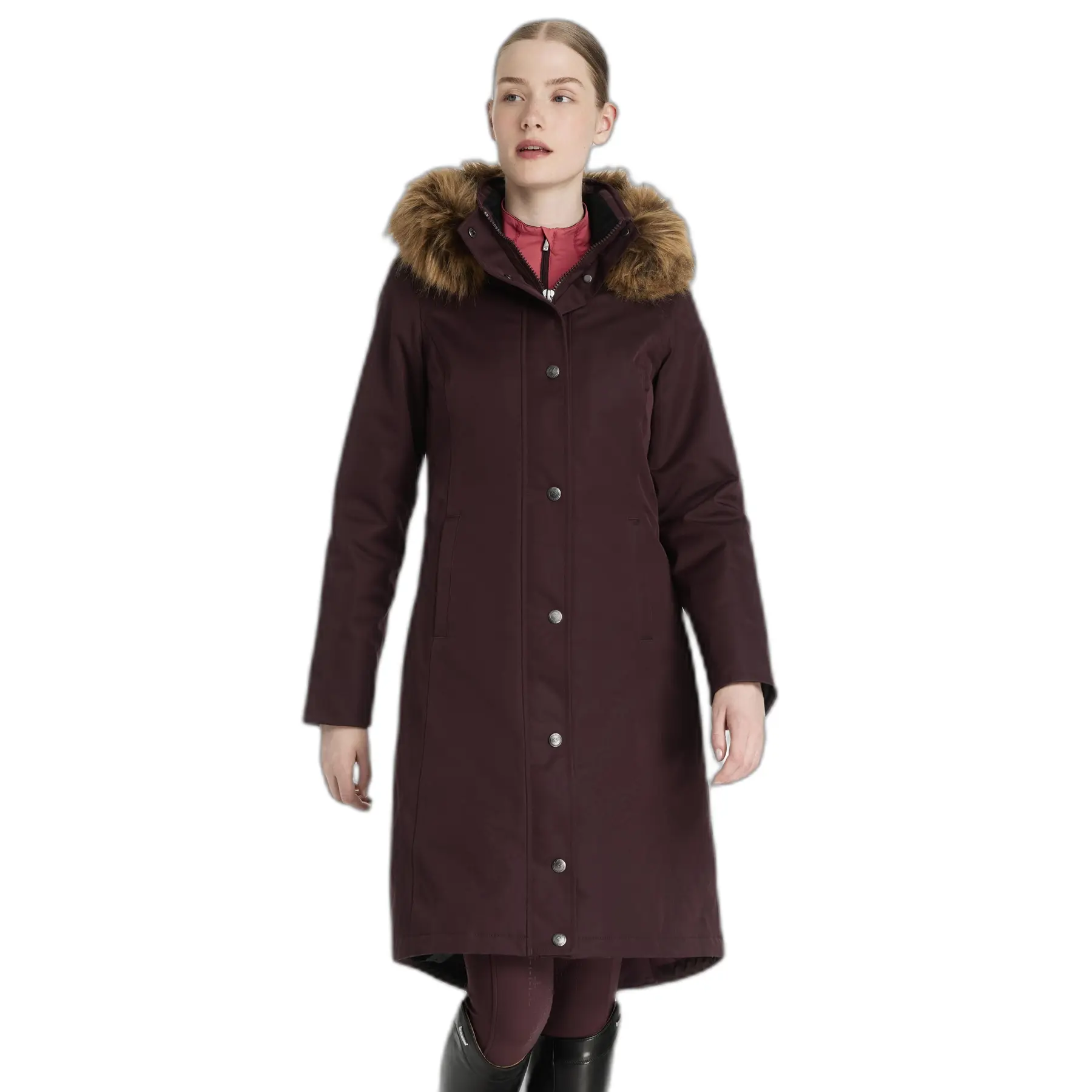 Lemieux Women's Marron Riding Coat Anya