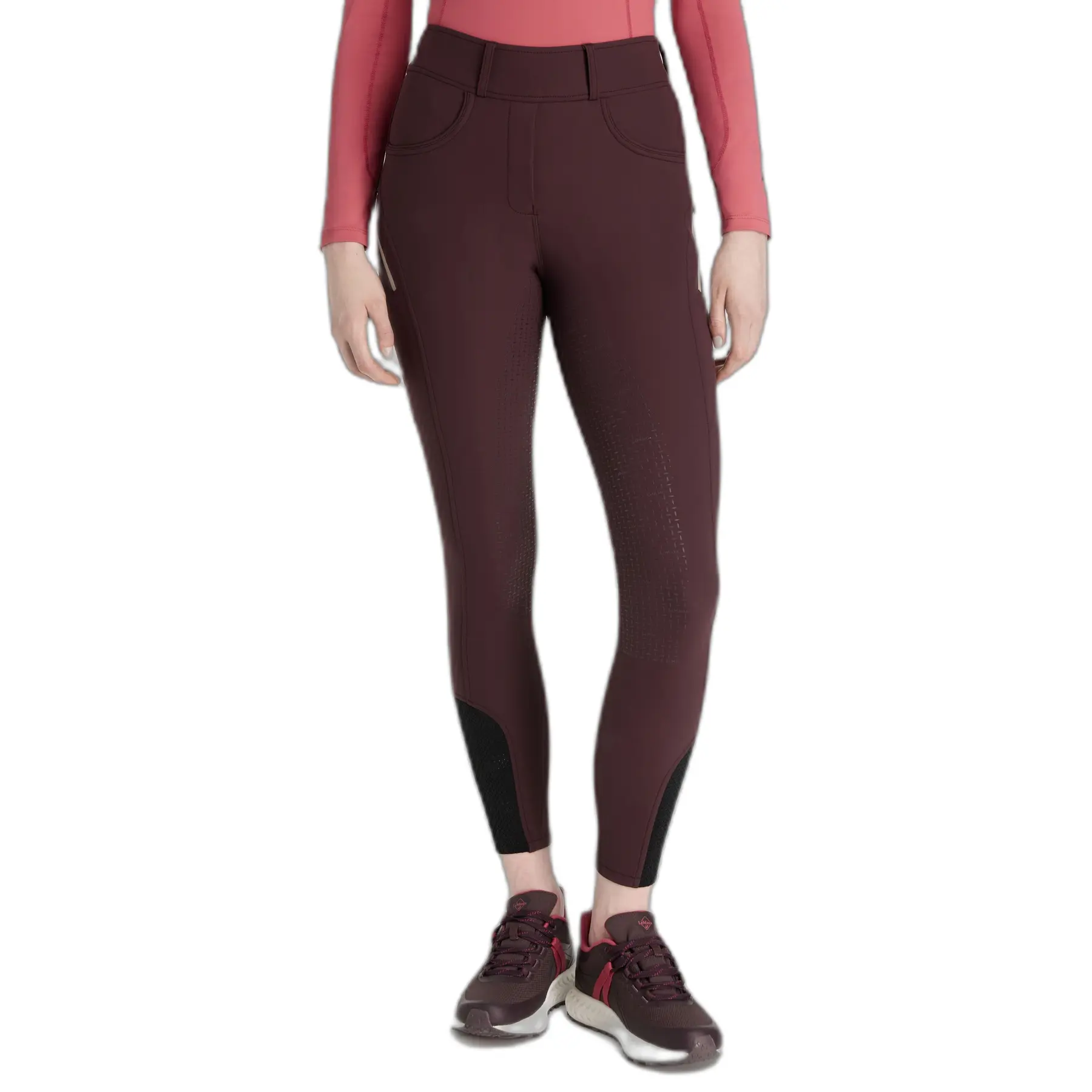 Lemieux Women's Marron Full Grip Riding Leggings Amy