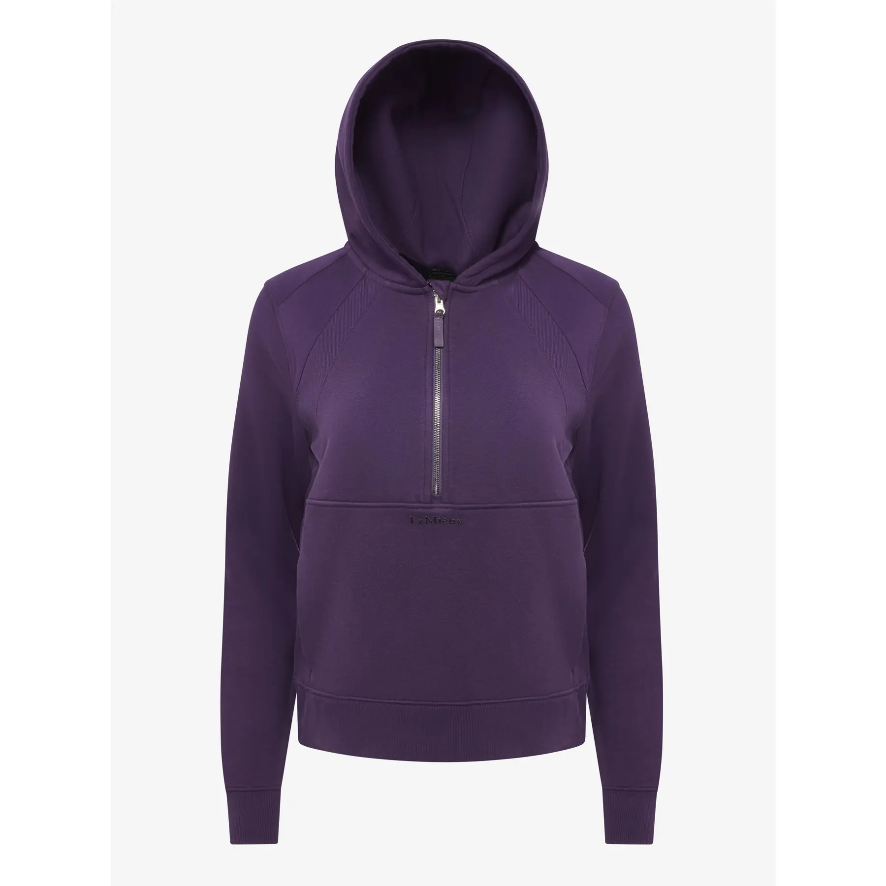 Lemieux Women's Violet Half-Zip Hooded Sweatshirt For Henrietta