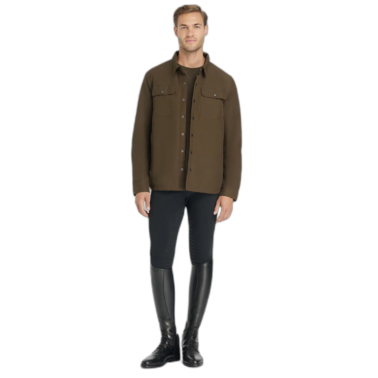 Lemieux Marron Water-Resistant Overshirt