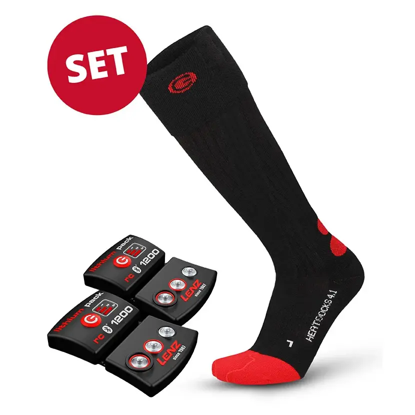 Chauffer-Socken plus Akku Lenz