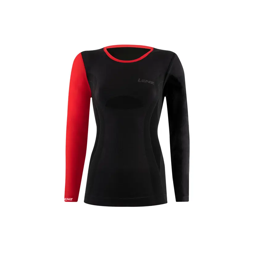 Unterhemd mit langen Ärmeln und Rundhalsausschnitt Damen Lenz Merino 6.0