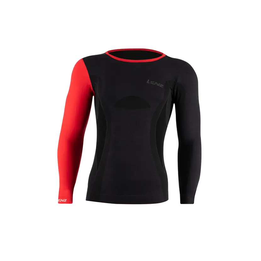 Unterhemd mit langen Ärmeln und Rundhalsausschnitt Lenz Merino 6.0