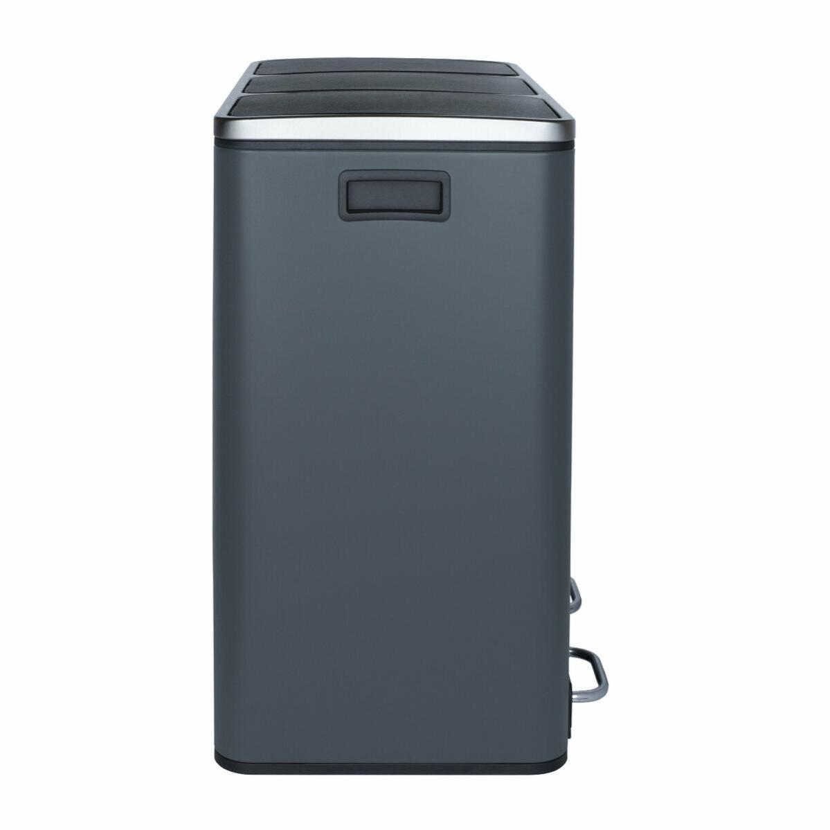 3701335300304 - N°984 Tret-Abfalltrenner Dunkelgrau Fassungsvermögen 54 L Schwerlast Küche 2 Mülltrenner Herau