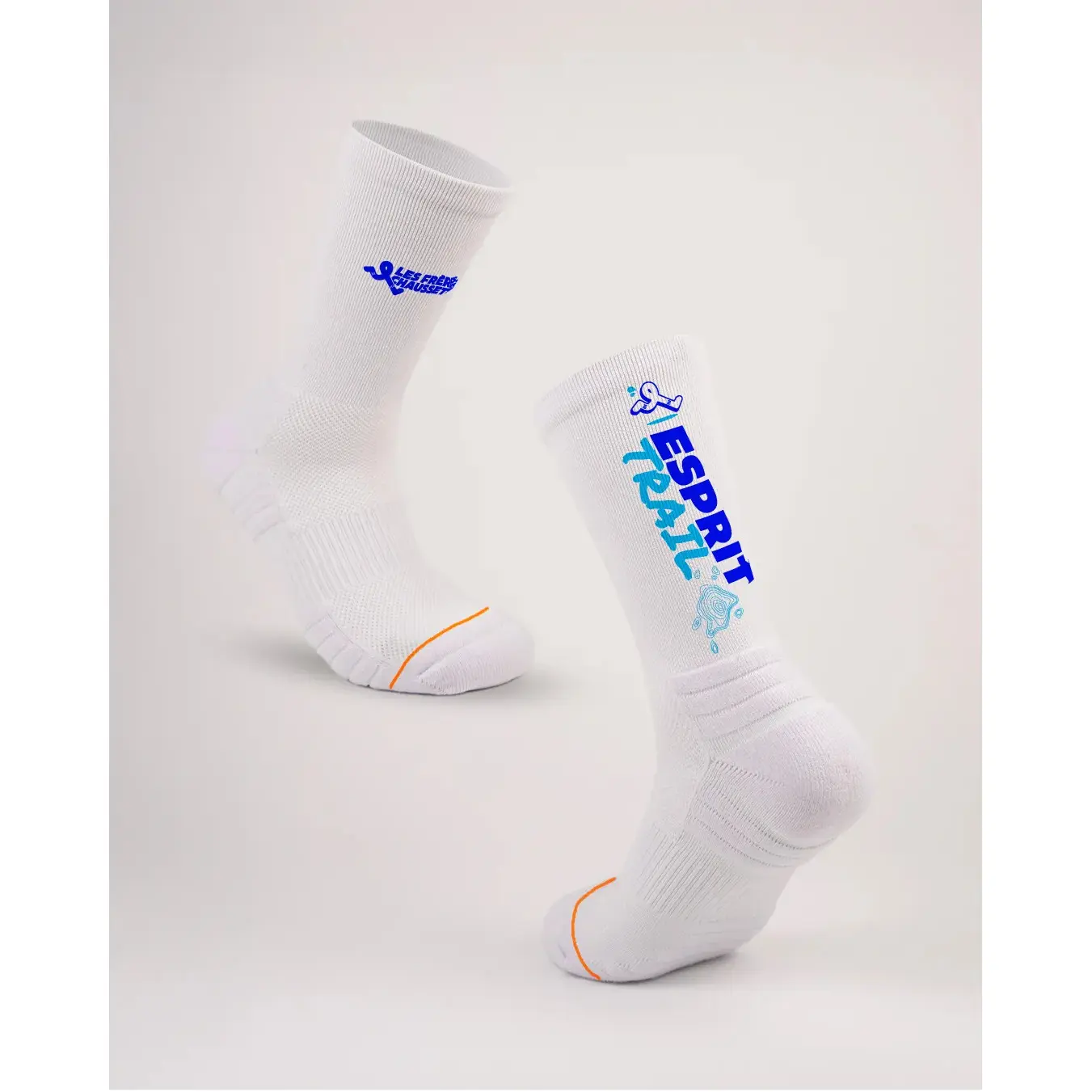 Les Frères Chaussettes Unisex Bleu Running Socks Esprit Trail