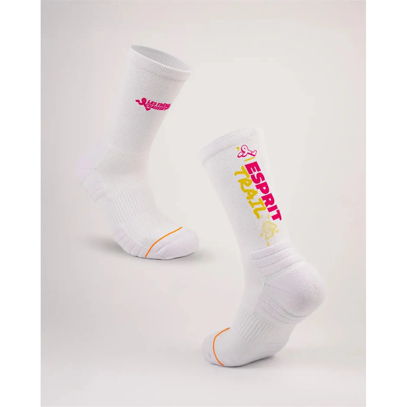 Les Frères Chaussettes Unisex Rose Running Socks Esprit Trail