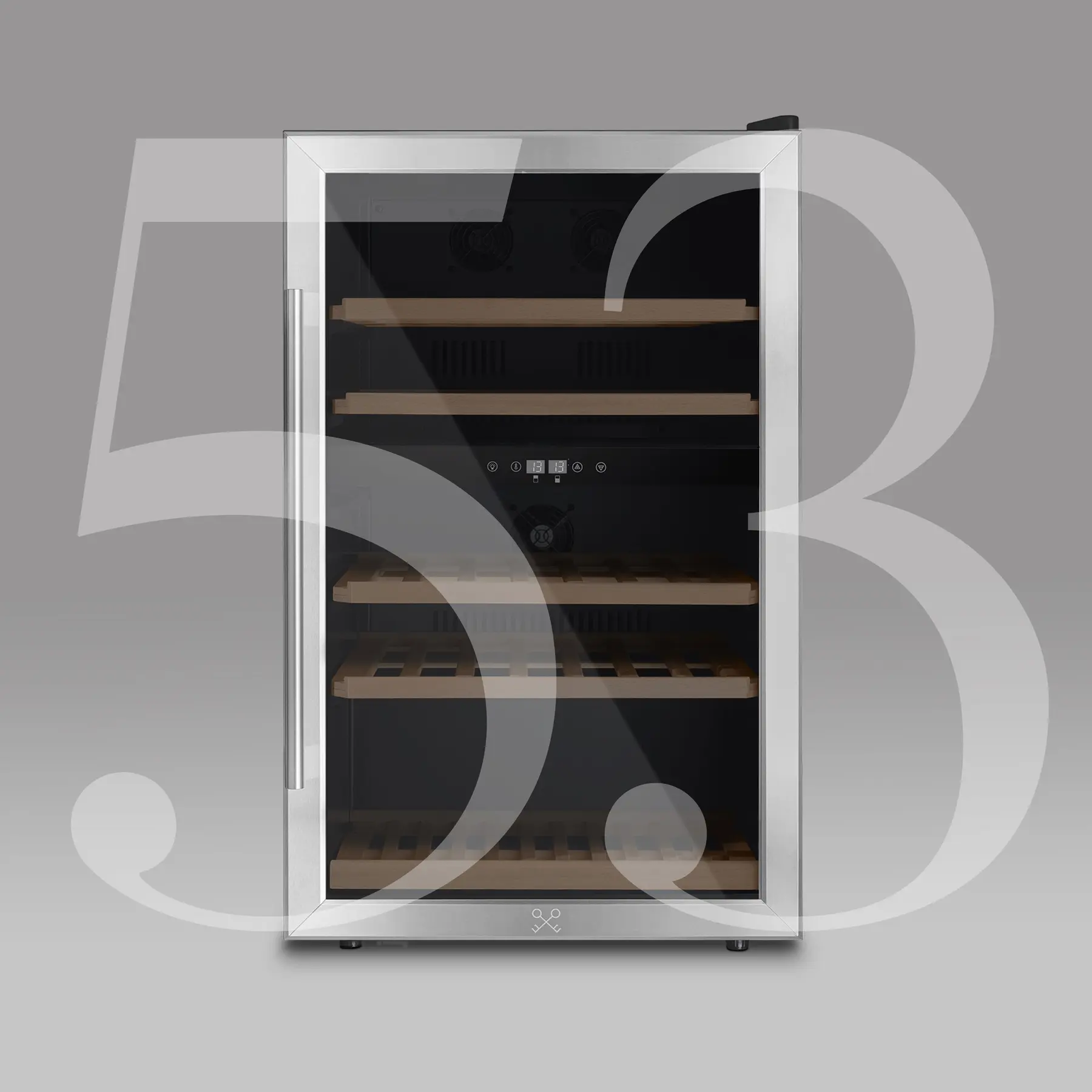 3701335303237 - Weinlager für 53 Flaschen freistehend Dual Zone