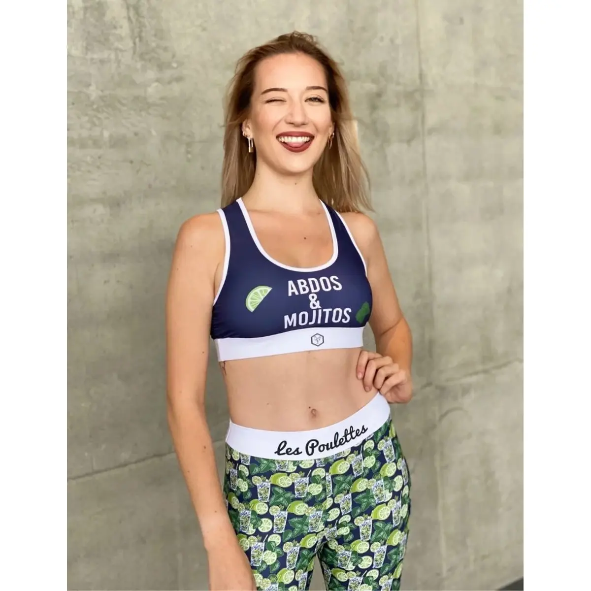 Damen-Sport-BH Les Poulettes Fitness Mojitos