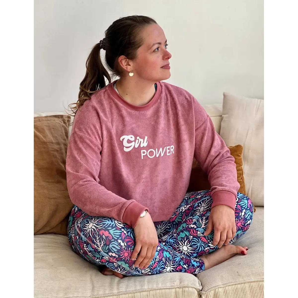 3760302219933 - Sweatshirt Damen Eponge Girl Power