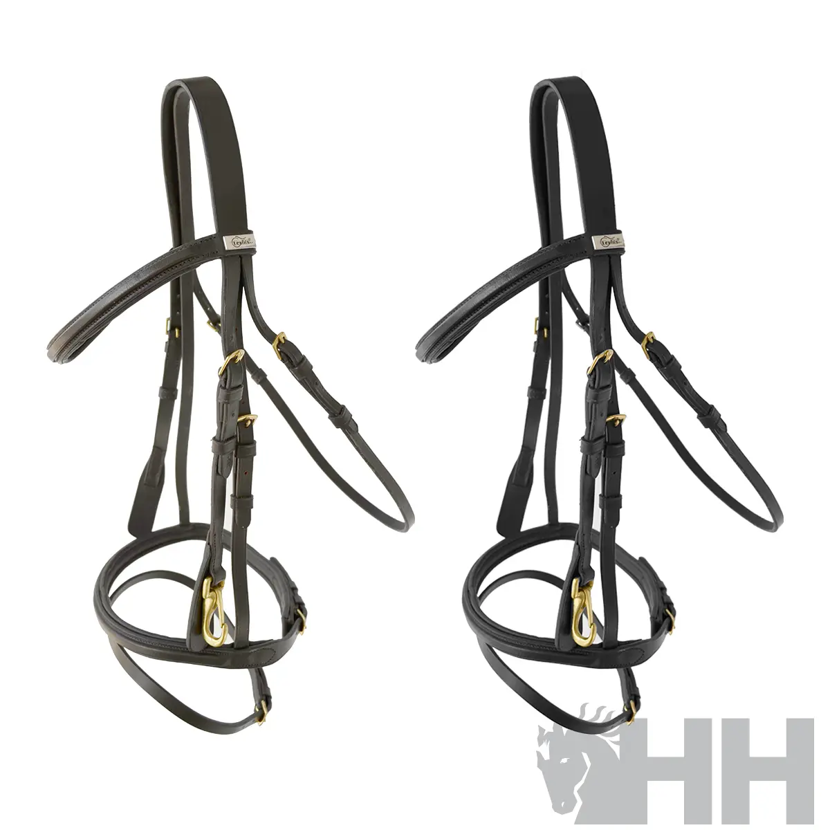 Bridon équitation muserolle combinée Lexhis Pessoa