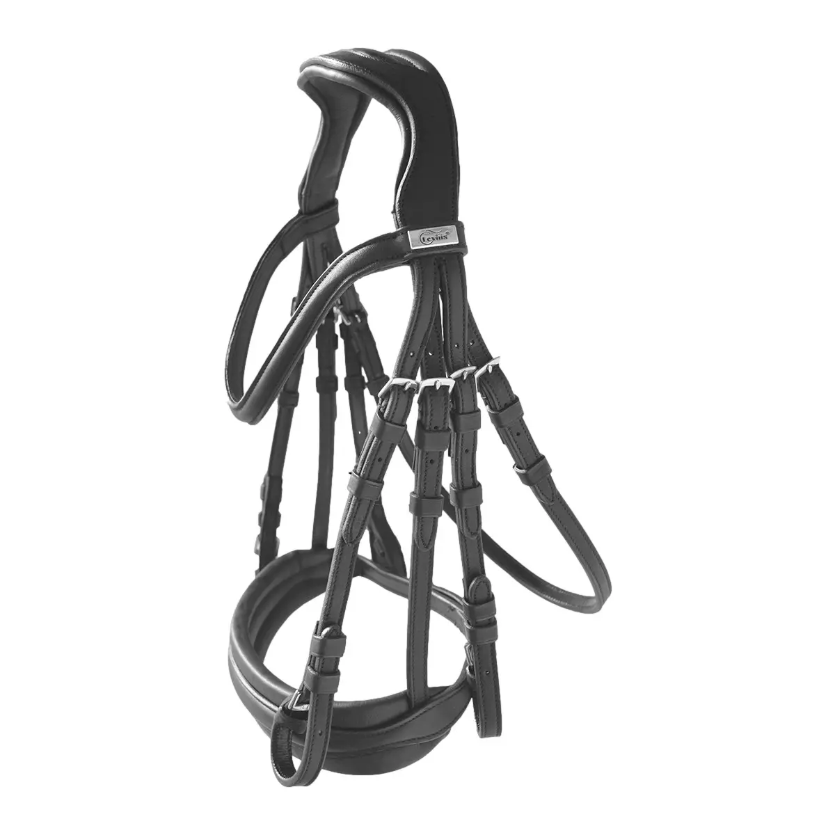 Comparer les prix de Bride équitation anglaise à double rênes Lexhis Electra