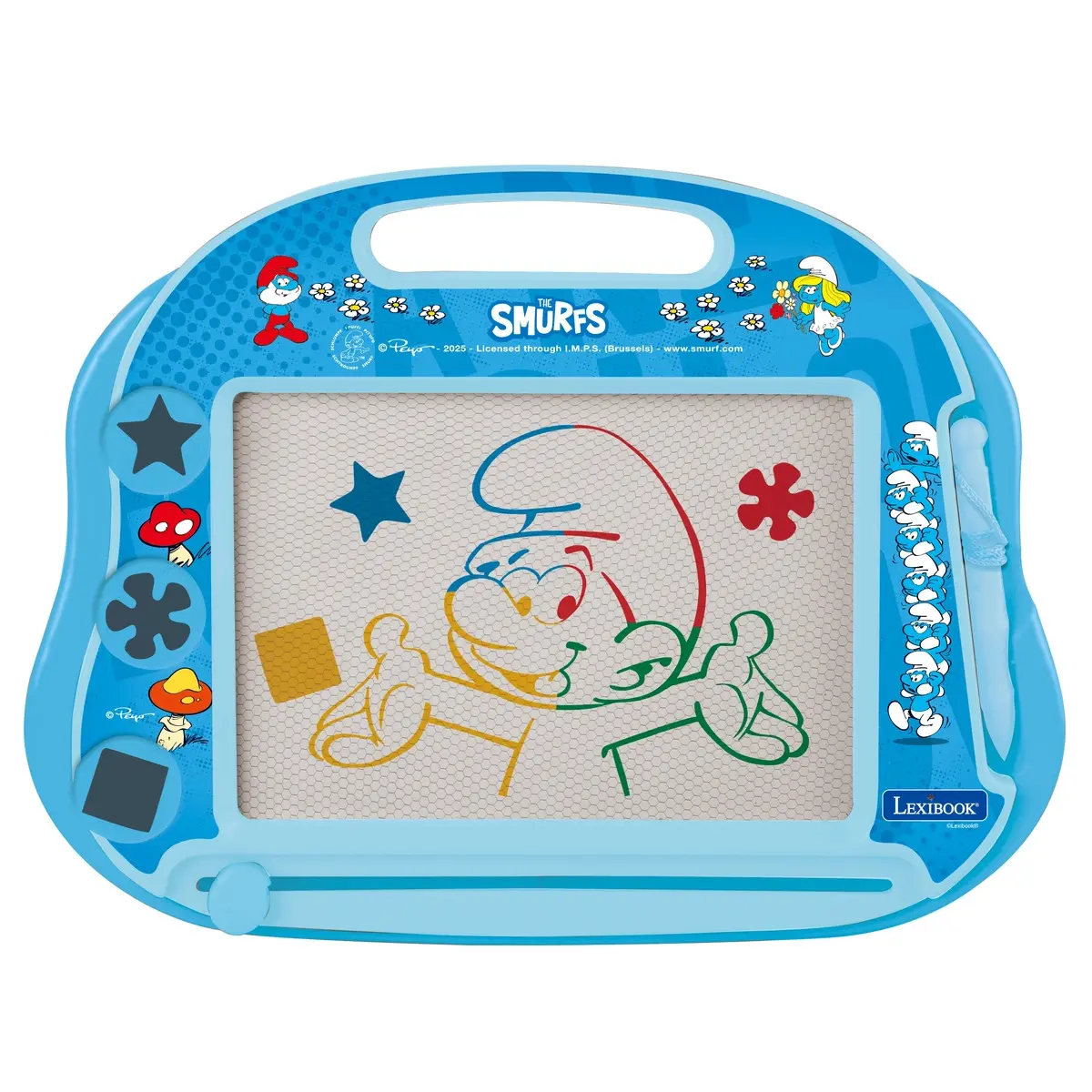 3380743115108 - Magische Schreibtafel Format A5 mit magnetischen Zubehör zum Zeichnen Schtroumpfs