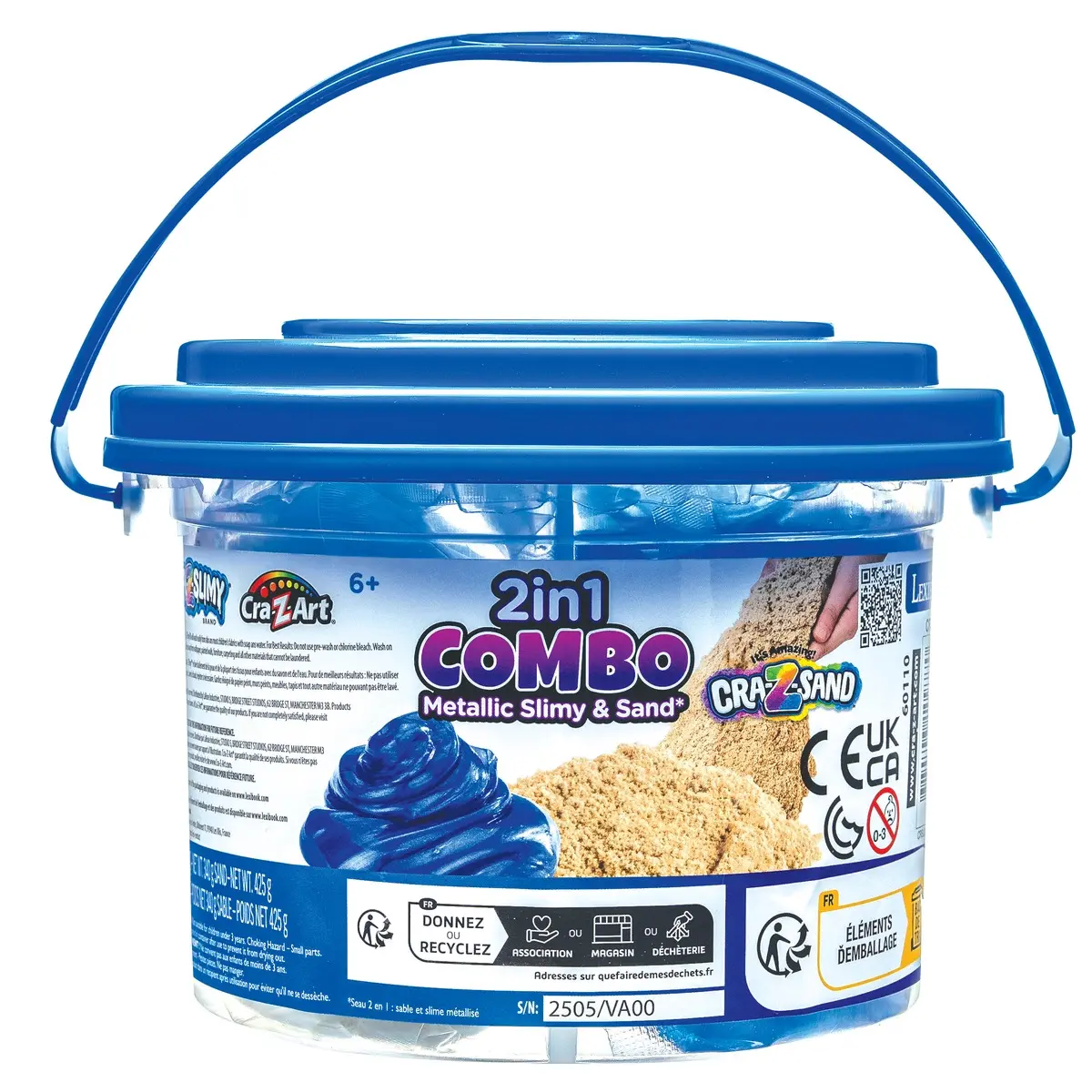 3380743109770 - 2 in 1 Sand- und Slime-Eimer Lexibook