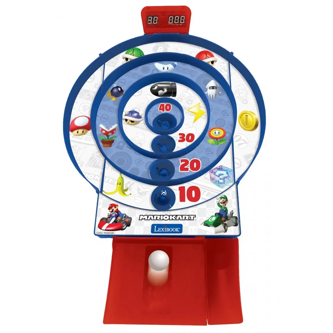 3380743091570 - Elektronische Geschicklichkeitsspiele mit Lcd-Bildschirm und 2 Bällenmario kart Target Shoot