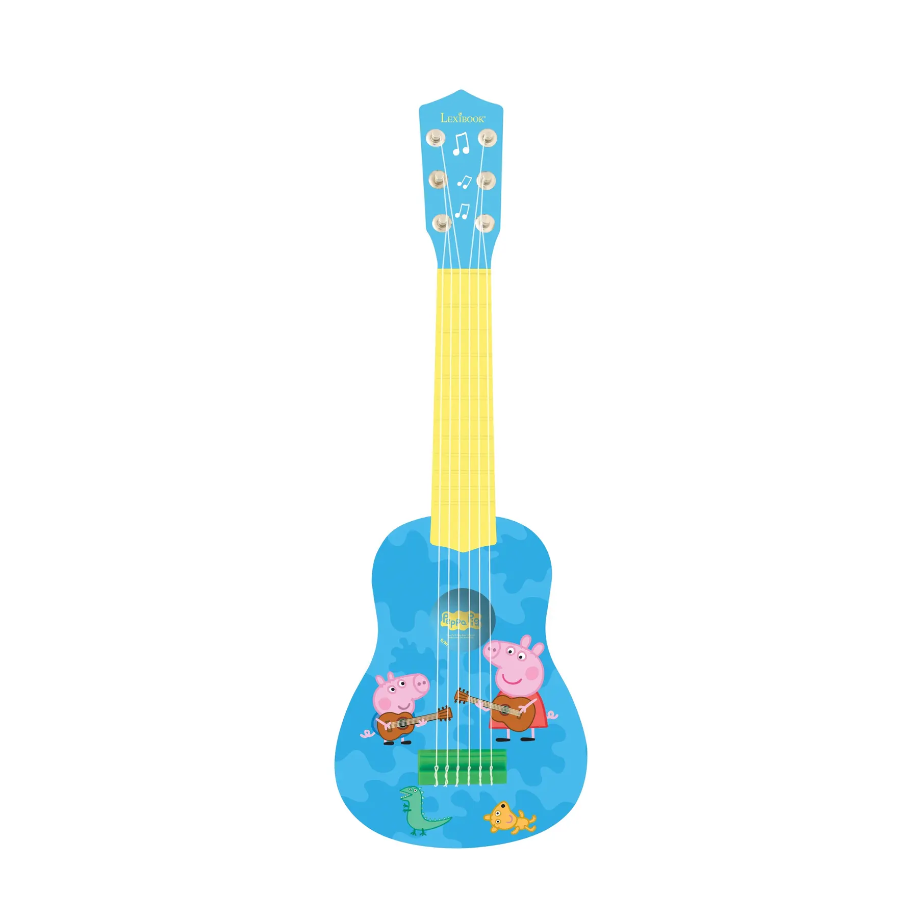 3380743062532 - LEXIBOOK Peppe Pig - Meine erste Gitarre 53 cm blau gelb