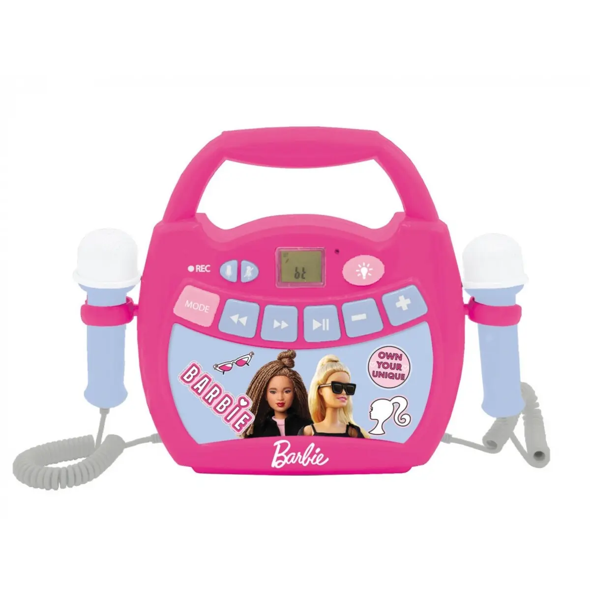 3380743103471 - Bluetooth-Lautsprecher mit Lichteffekten und Mikrofonen Barbie