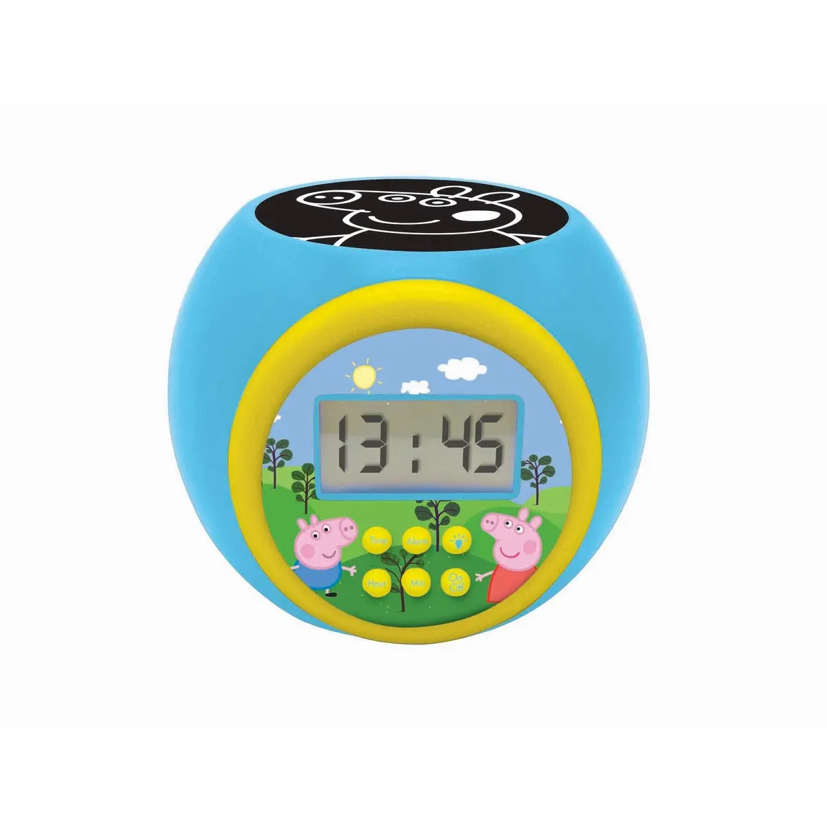 3380743083841 - Peppa Wutz Projektions Wecker mit LED Farbwechsel und Timer-Funktion
