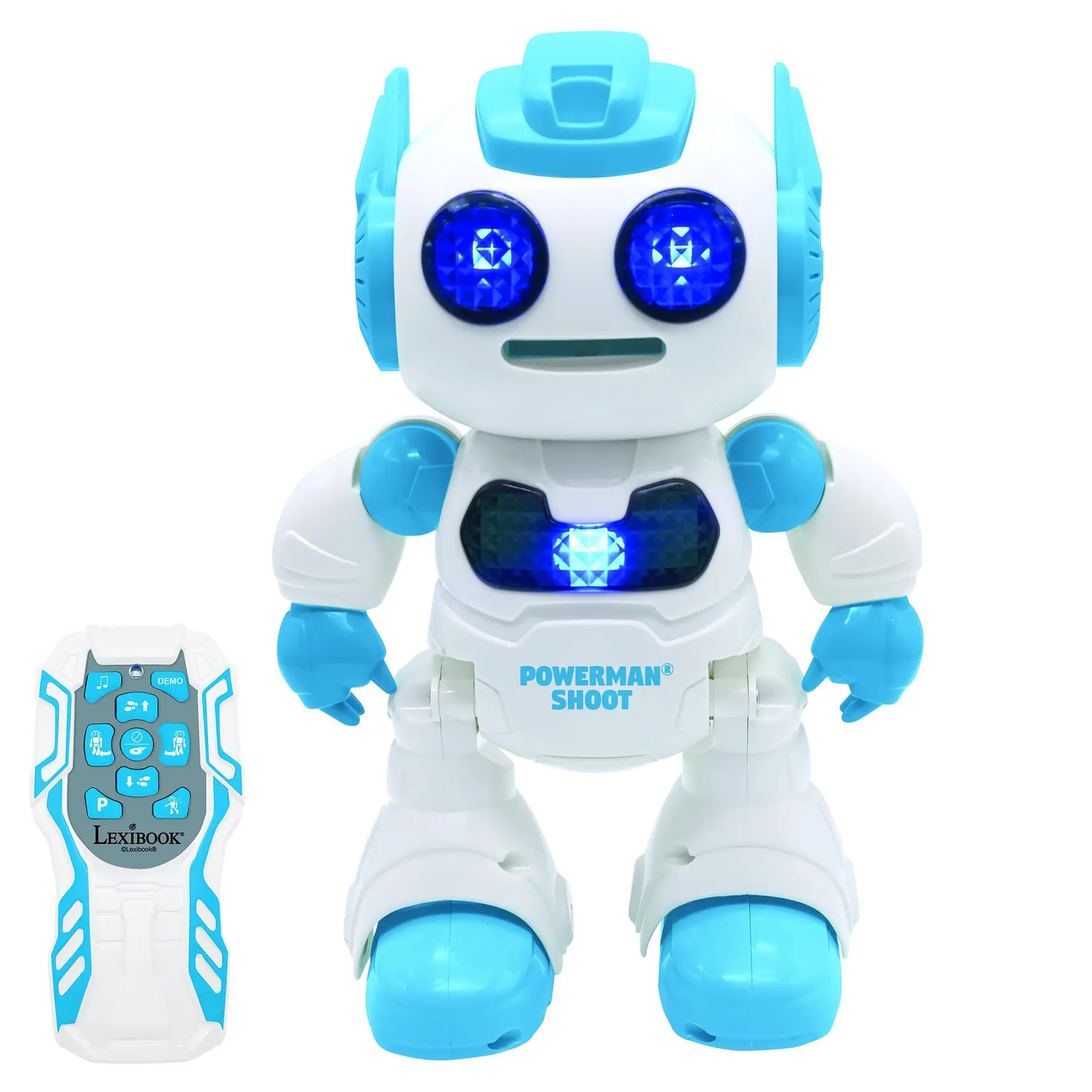 3380743103624 - Fernbedienbares programmierbares Tanzroboterspielzeug mit Musik Demo und Schaumstoffscheiben enthalten Powerman® Shoot 3380743103624 - Fernbedienbares programmierbares Tanzroboterspielzeug mit Musik Demo und Schaumstoffscheiben enthalten Powerman® Shoot