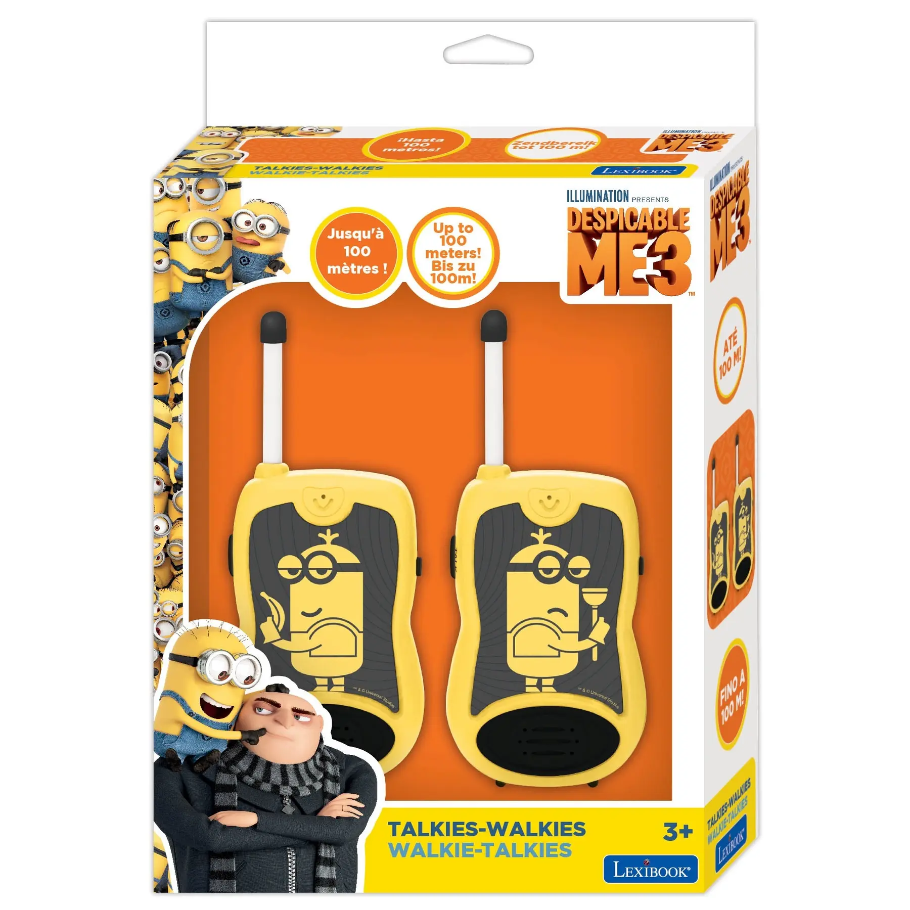 3380743064161 - Outdoor-Spiele Walkie-Talkies die Minions Reichweite bis zu 120m Lexibook