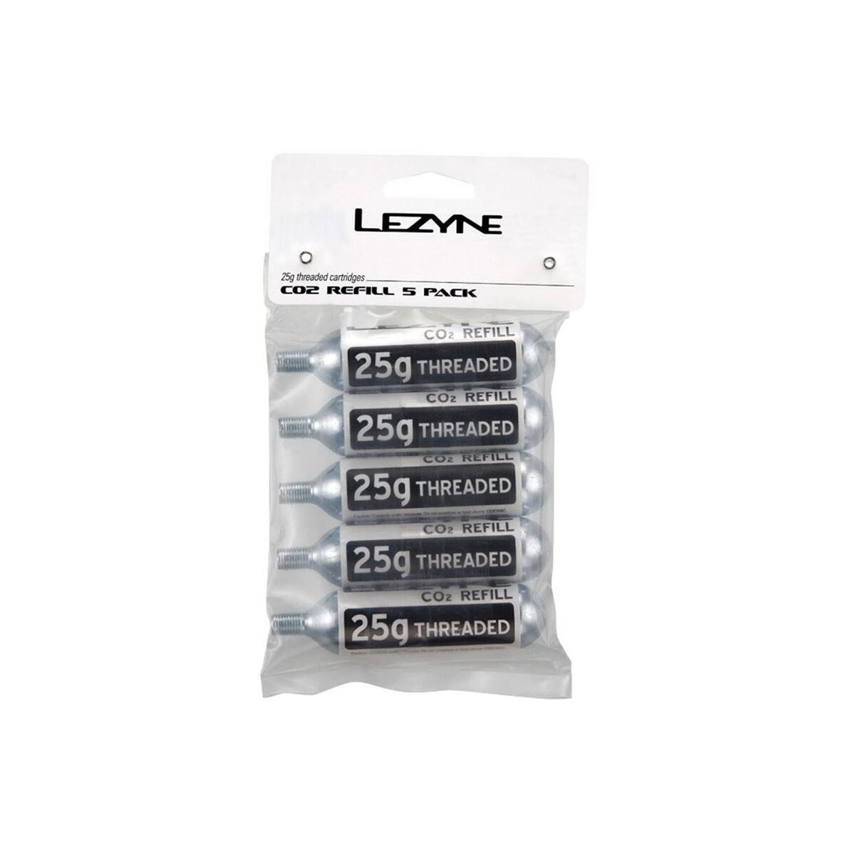 Lezyne CO2 Ersatzkartuschen mit Gewinde 16 g - 5 Stück