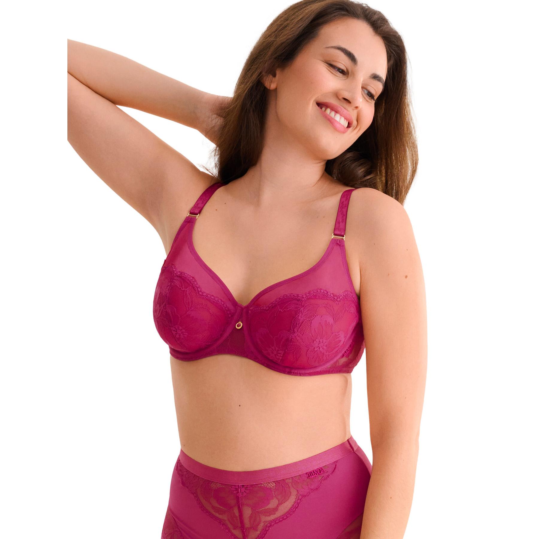 Reggiseno con ferretto e pizzo fine donna  Robin