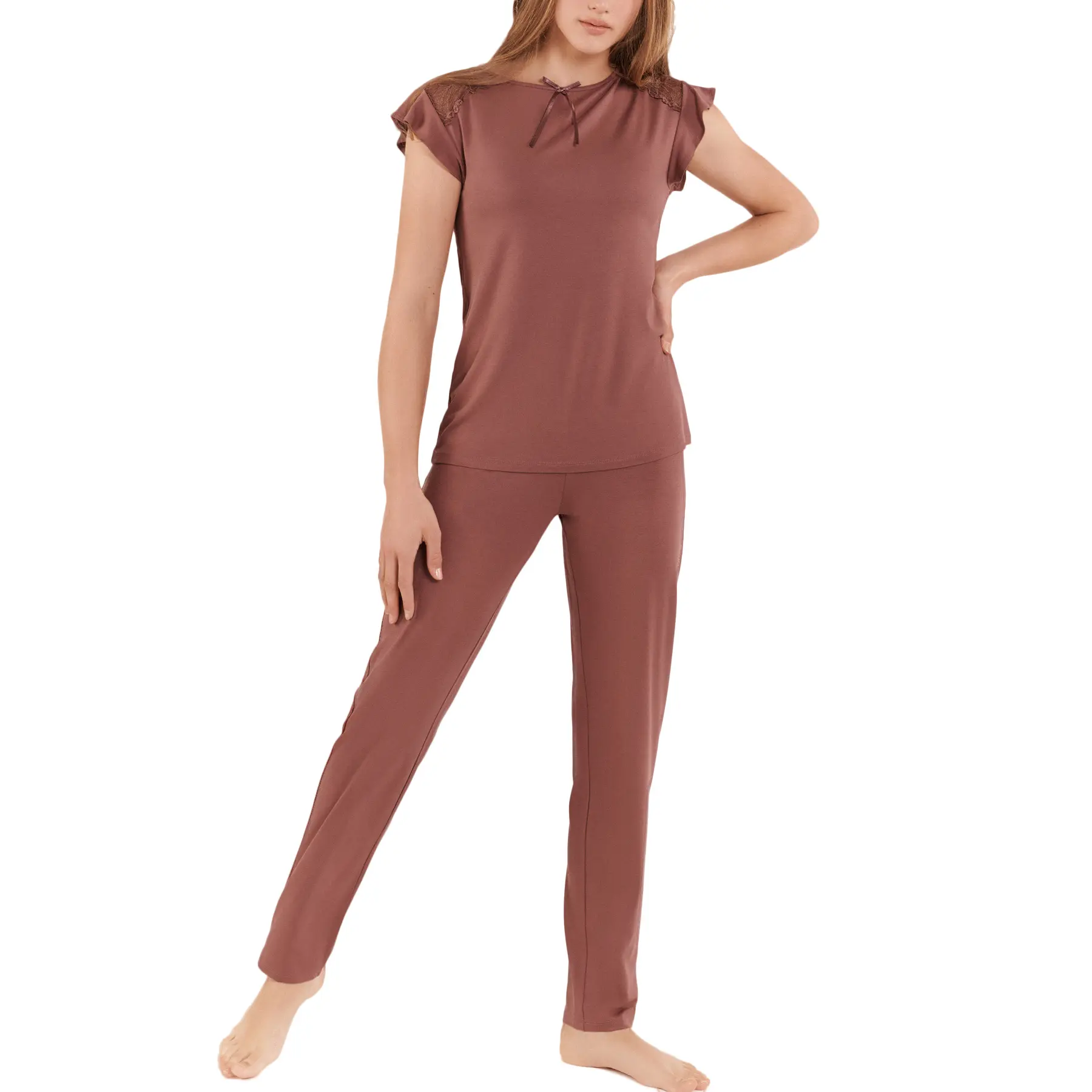 Pigiama top maniche corte e pantaloni donna  Harvest