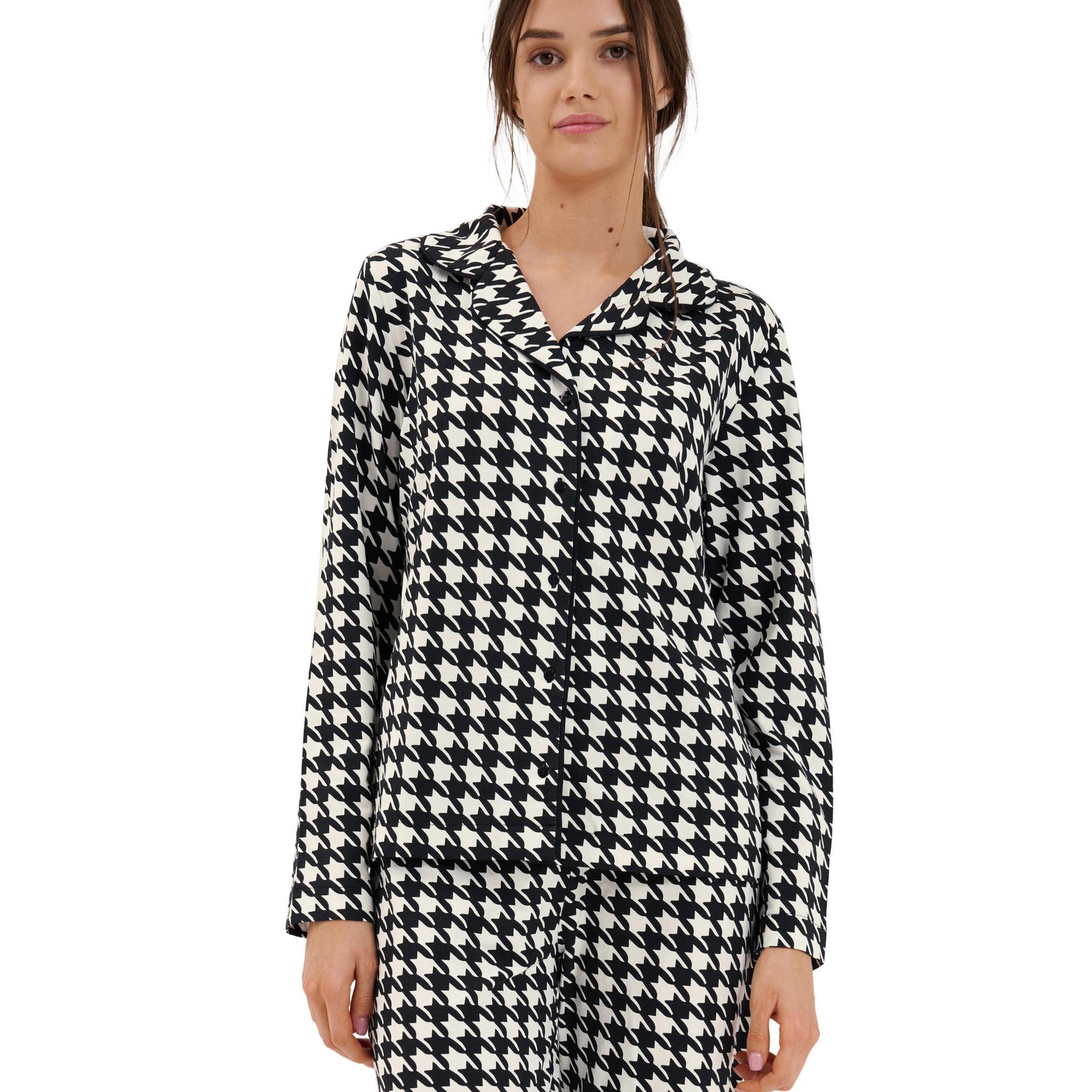 3838411293745 - Damen Langarm-Pyjamahemd Mia