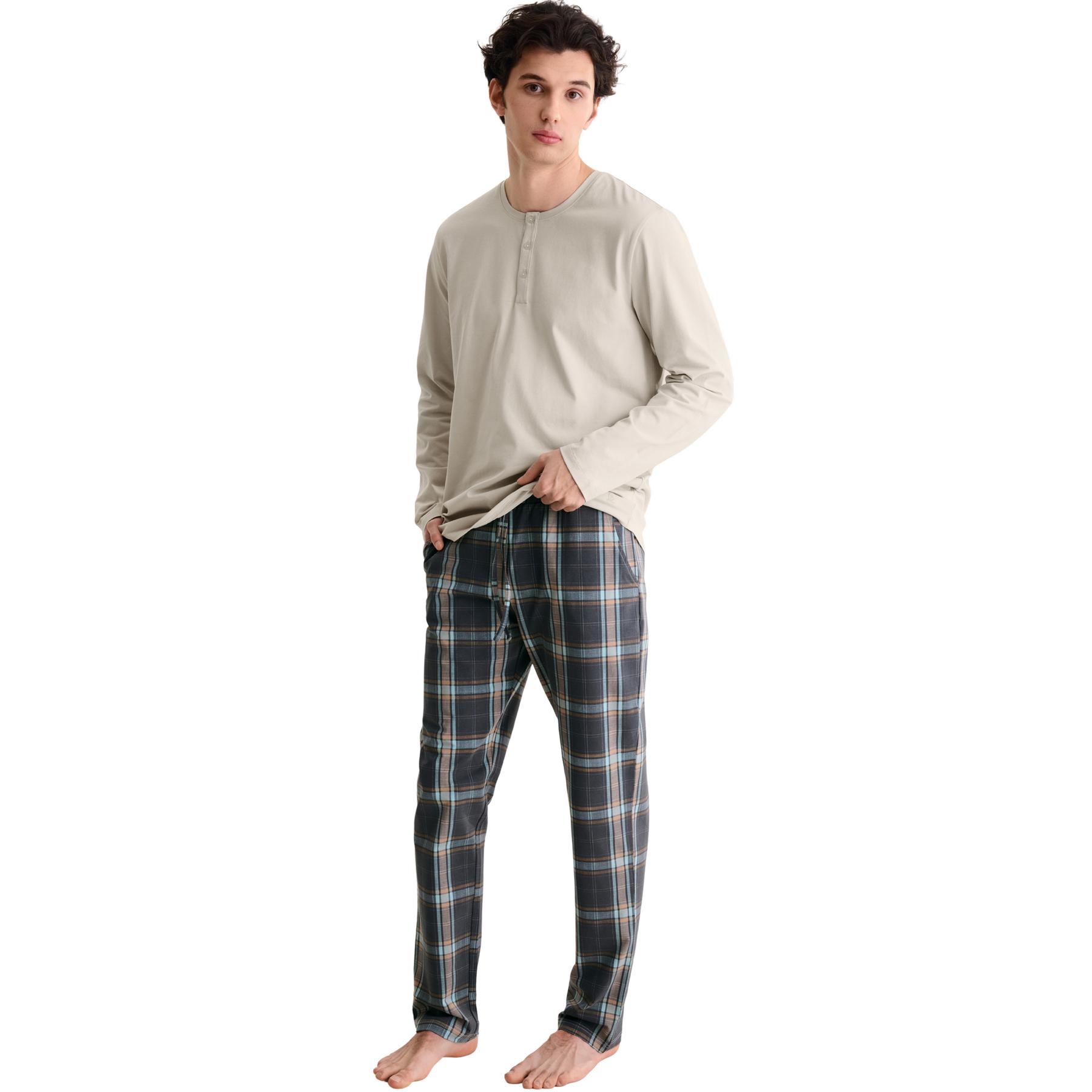 3838411474373 - Schlafanzug Set mit langen Ärmeln T-Shirt und Hose Atlas