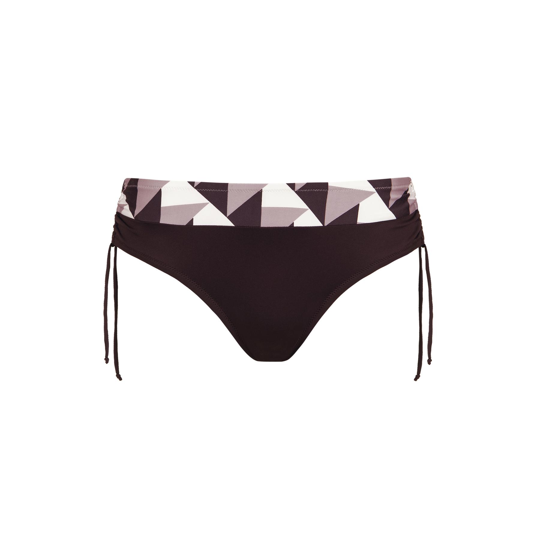 Costume da bagno donna a vita alta con lati regolabili  Toulouse