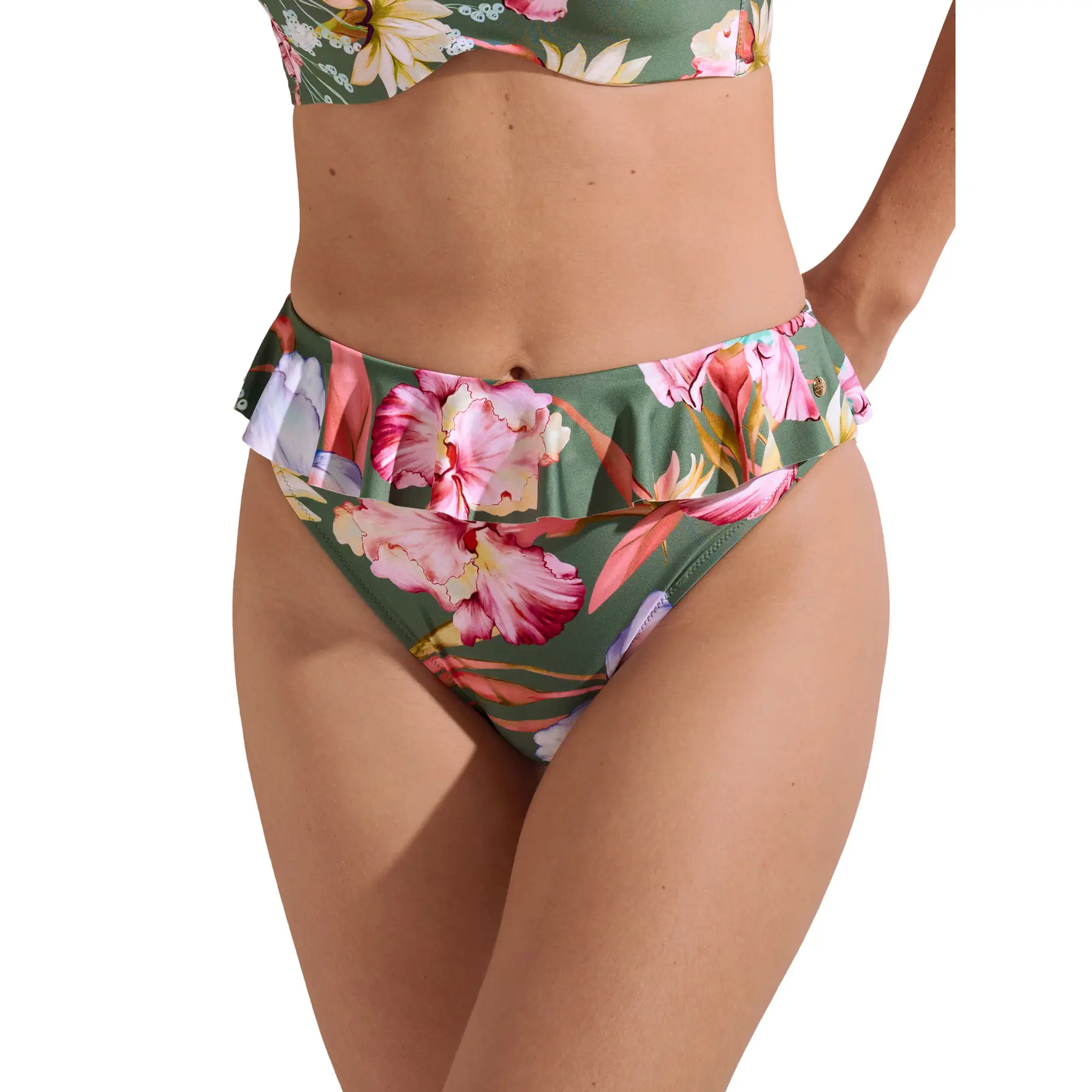 3838411350653 - Hoch geschnittener Damen-Bikini-Unterteil Rimini