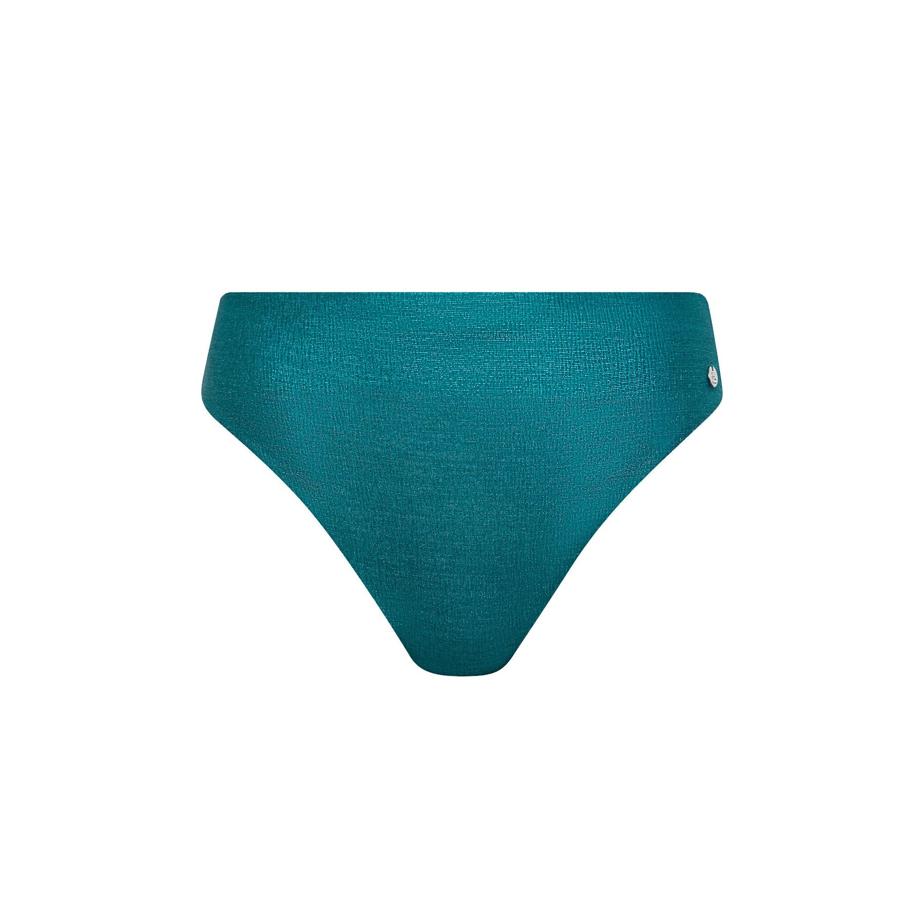 Costume da bagno femminile a vita alta con taglio sgambato  Blue Lagoon
