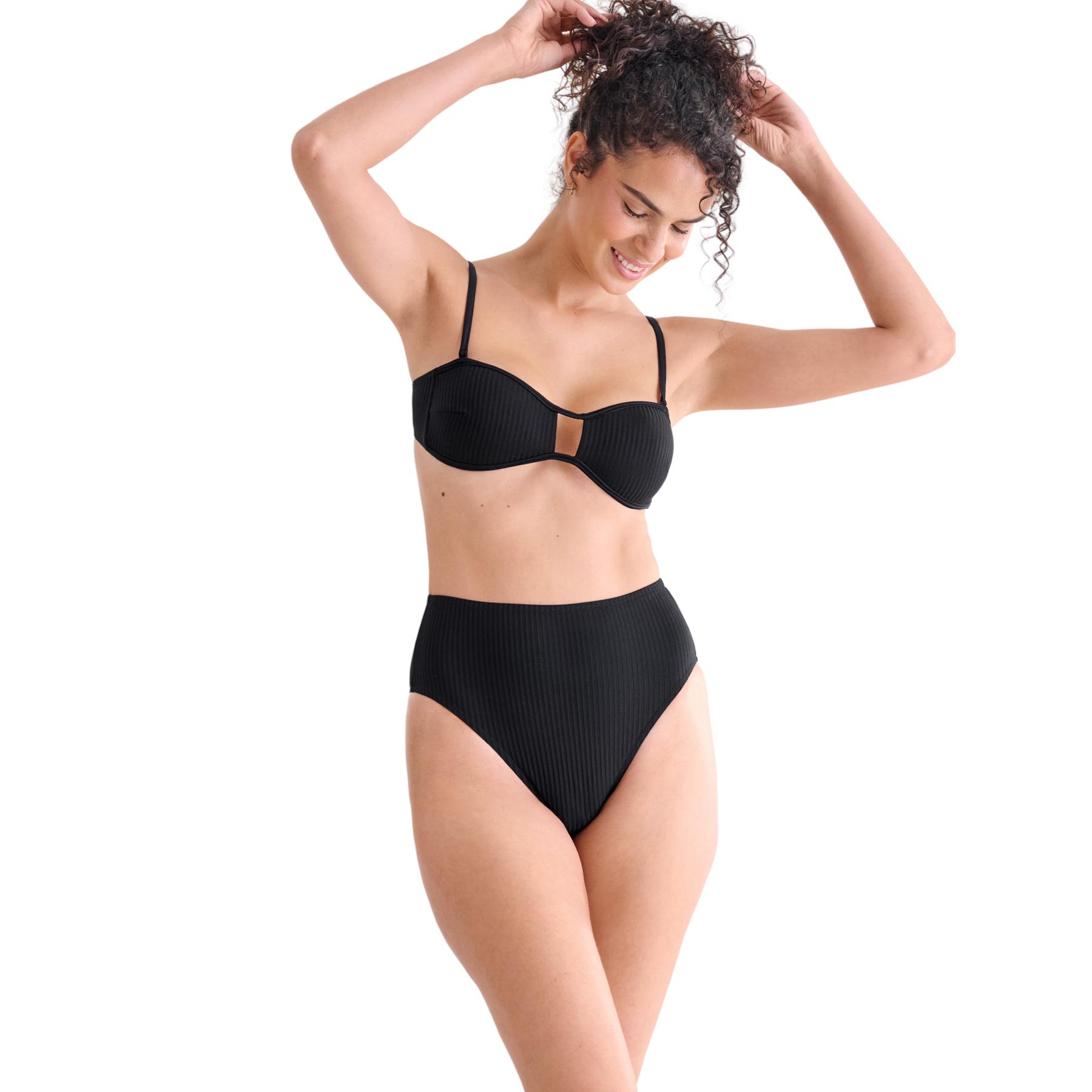 3838411489391 - Hoch geschnittener Damen-Bikini-Unterteil Florida