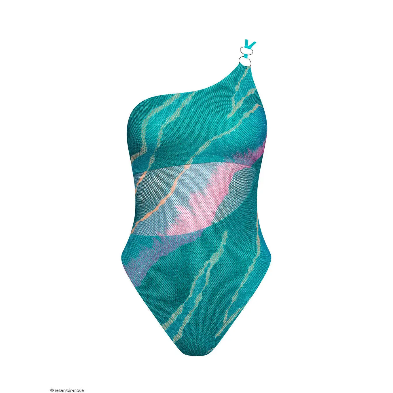 Costume da bagno intero asimmetrico senza coppe donna  Atlantida